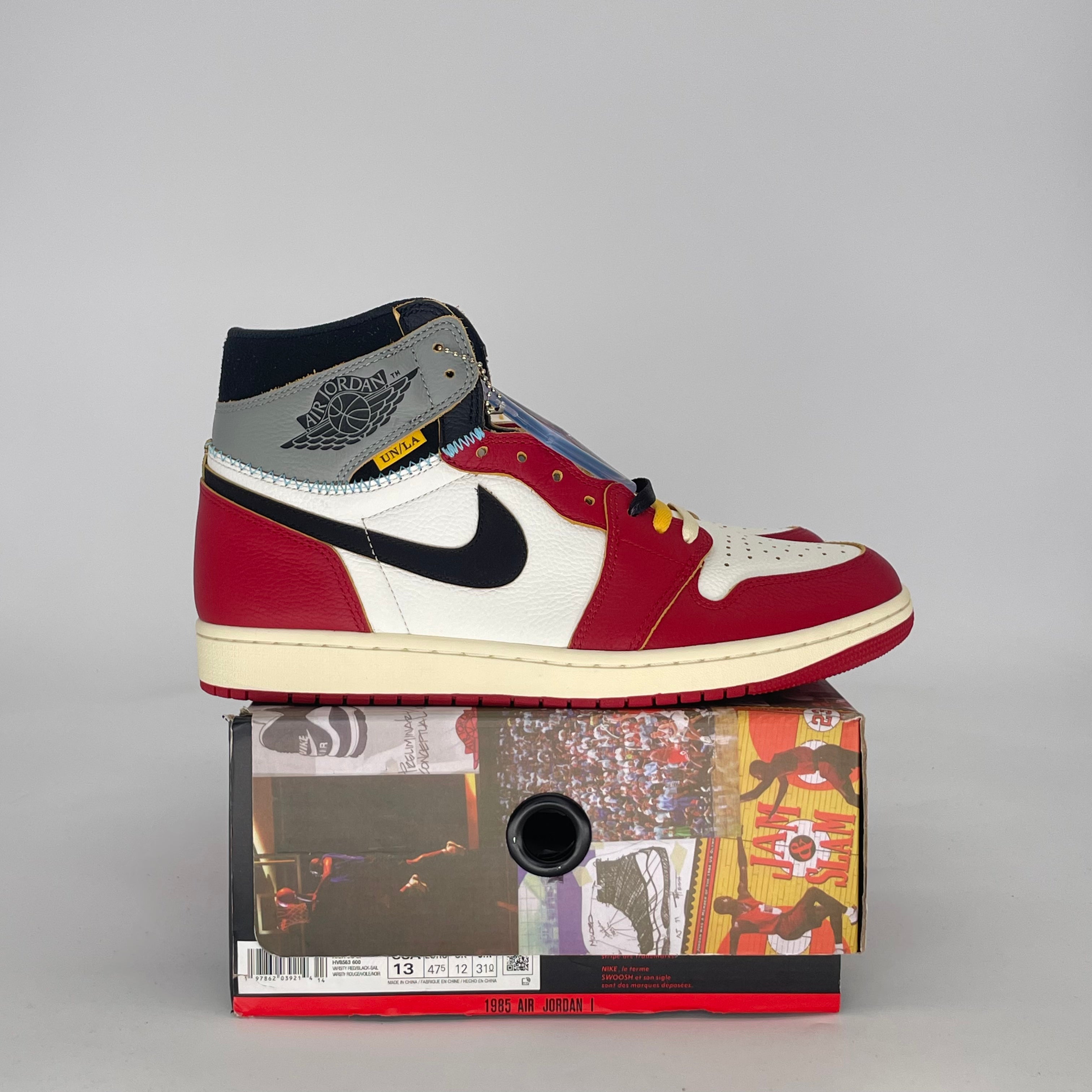 AIR JORDAN 1 HIGH UNION LA CHICAGO SHADOW HV8563-600 SIZE 13/14.5W