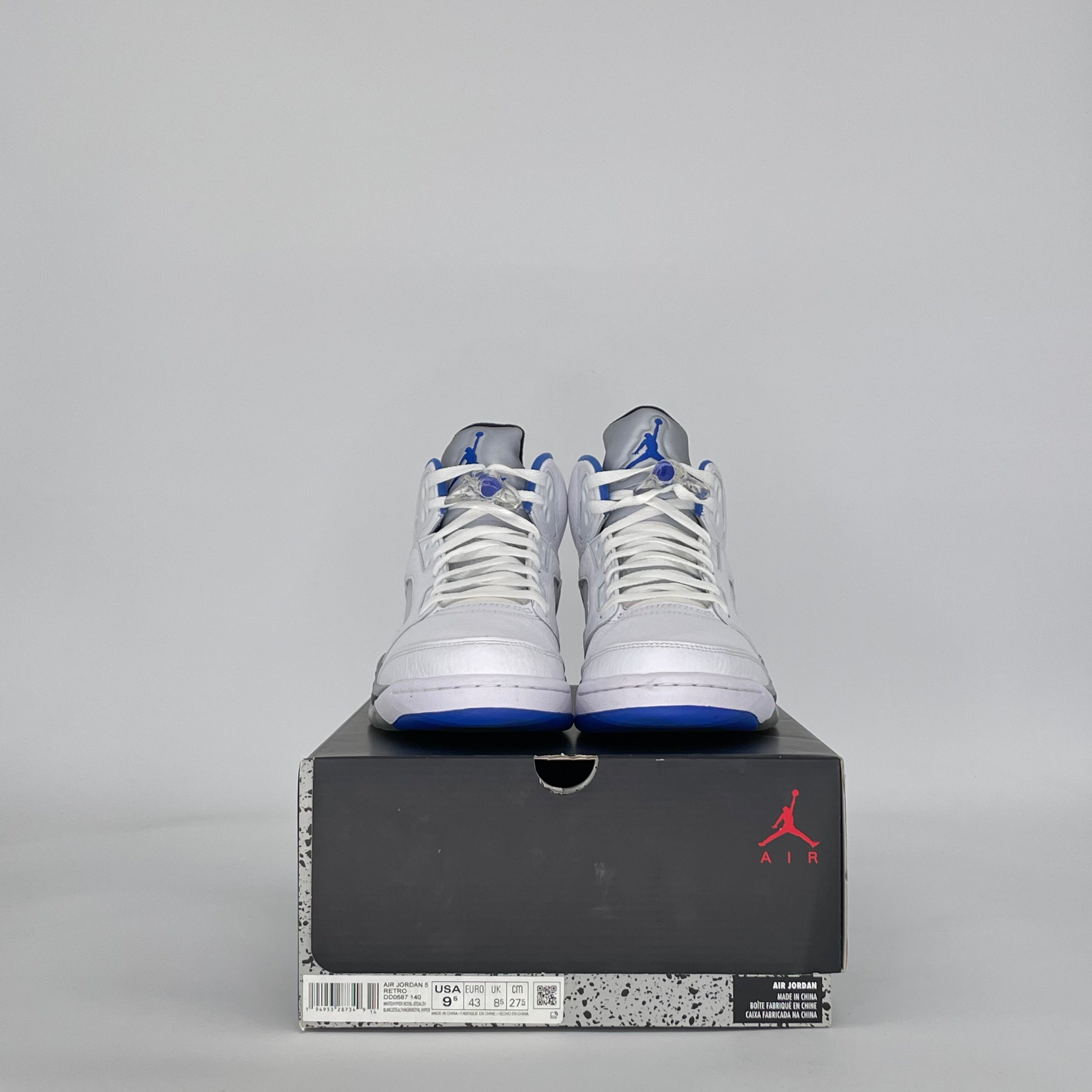 AIR JORDAN 5 WHITE STEALTH (2021) DD0587-140 SIZE 9.5/11W