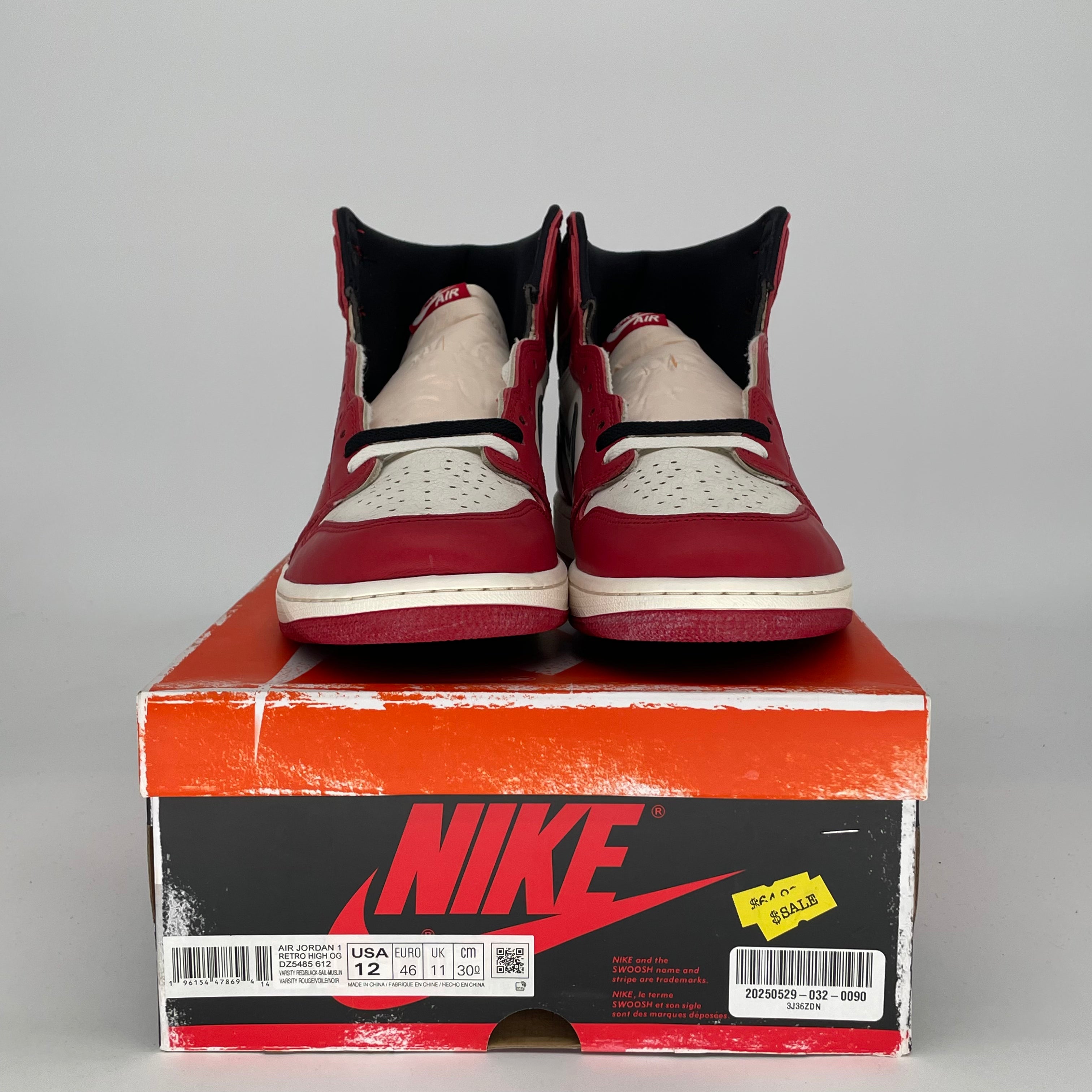 AIR JORDAN 1 LOST AND FOUND DZ5485-612 SIZE 12/13.5W