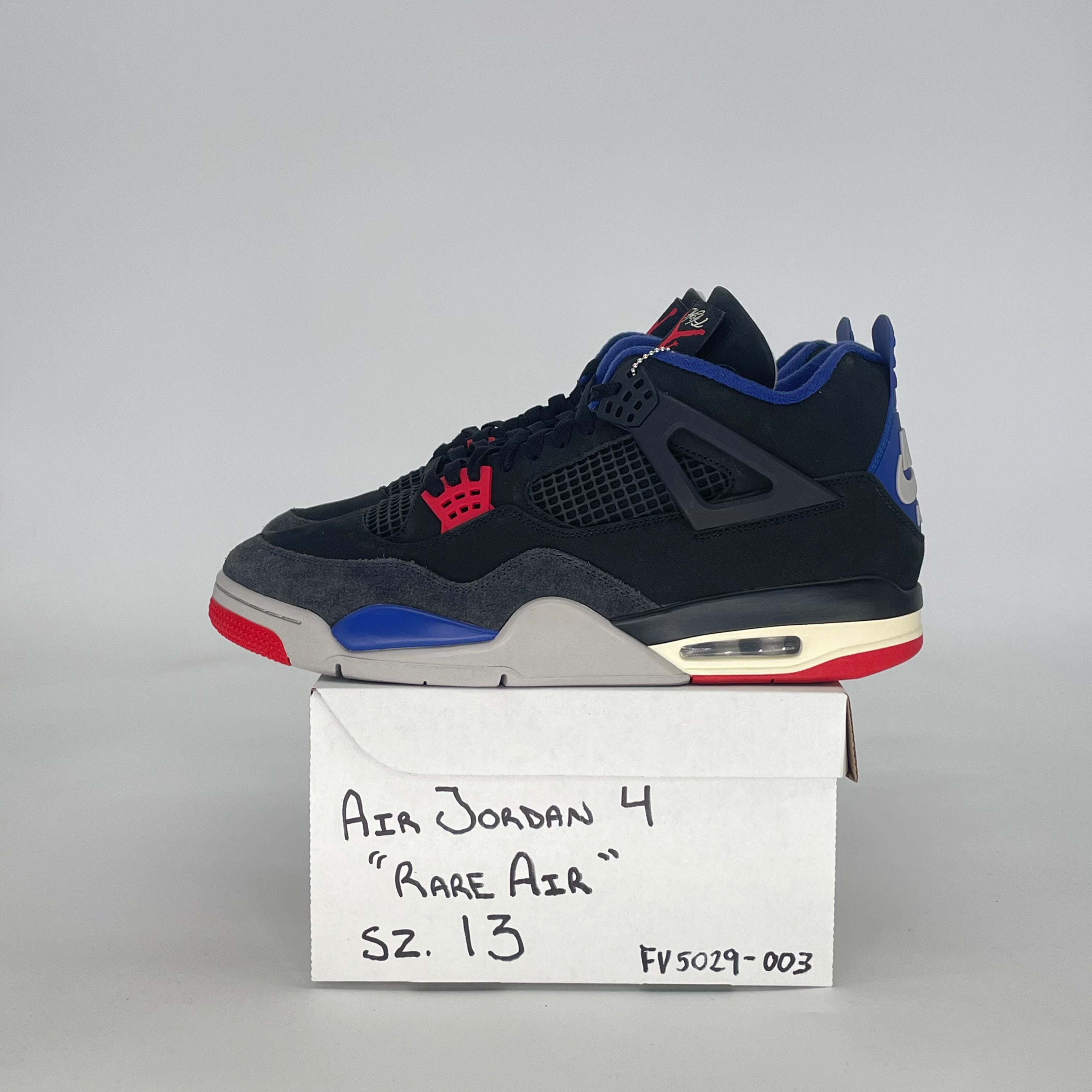 AIR JORDAN 4 RARE AIR (WHITE LETTERING) FV5029-003 SIZE 13/14.5W