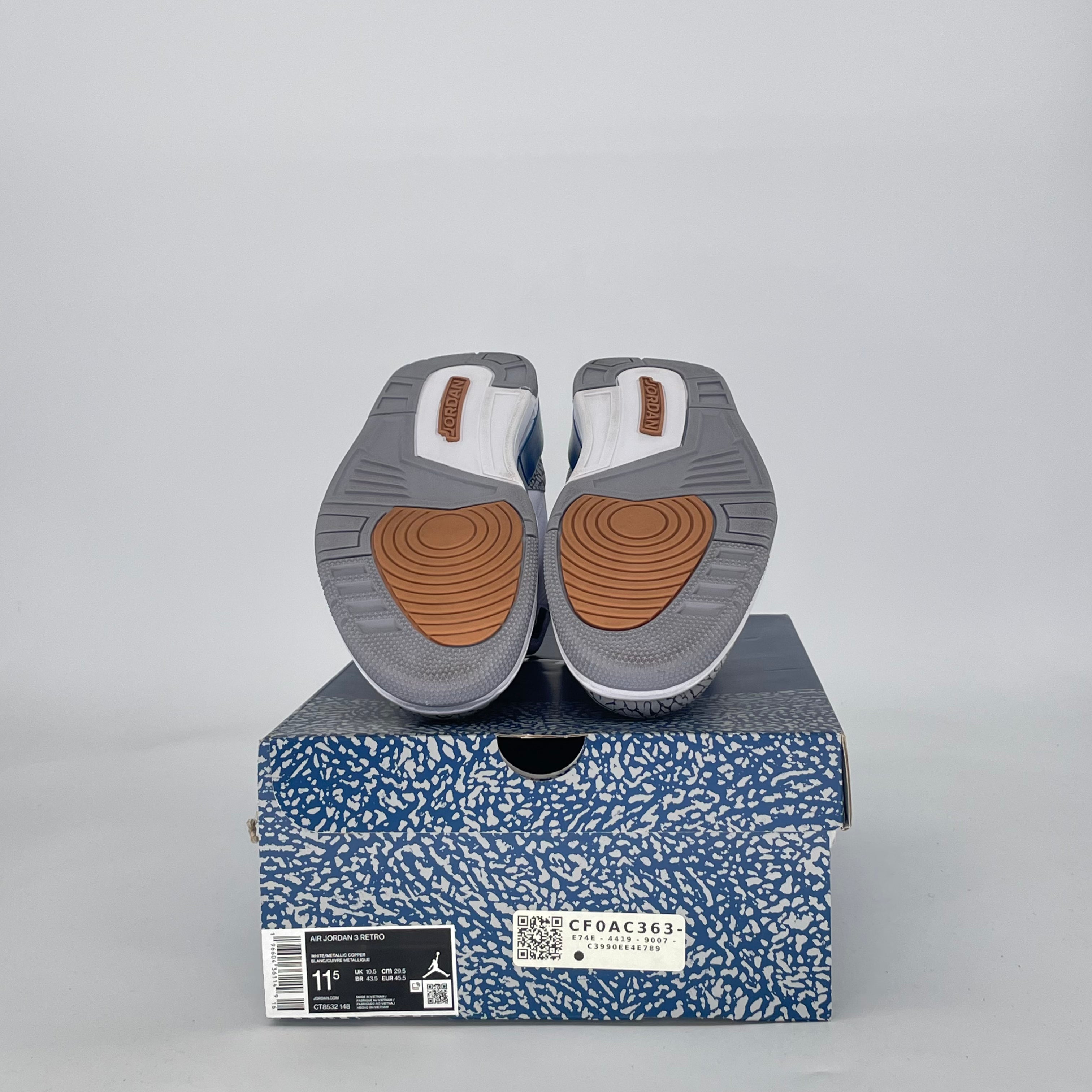 AIR JORDAN 3 WIZARDS CT8532-148 SIZE 11.5/13W