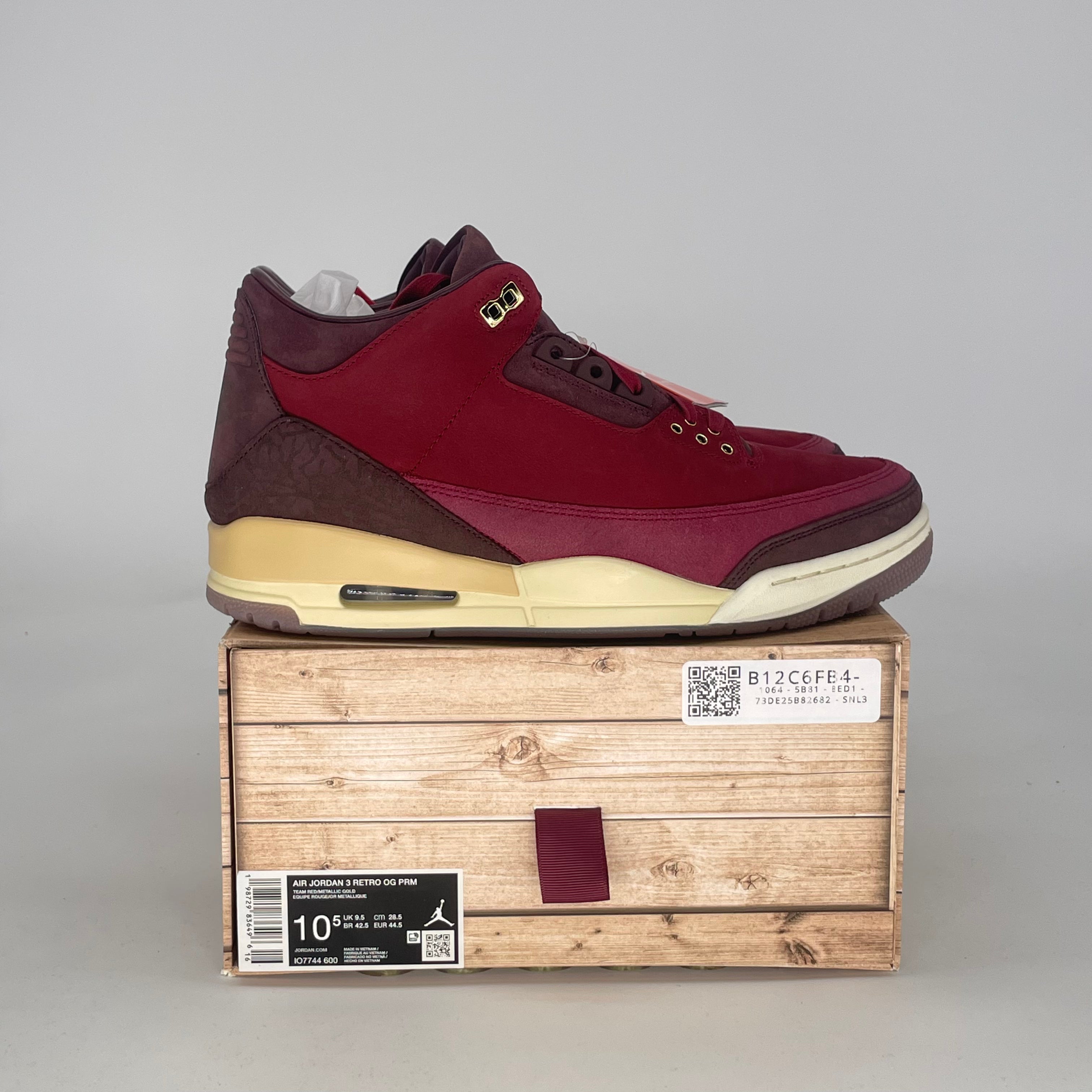 AIR JORDAN 3 BIN23 IO7744-600 SIZE 10.5/12W