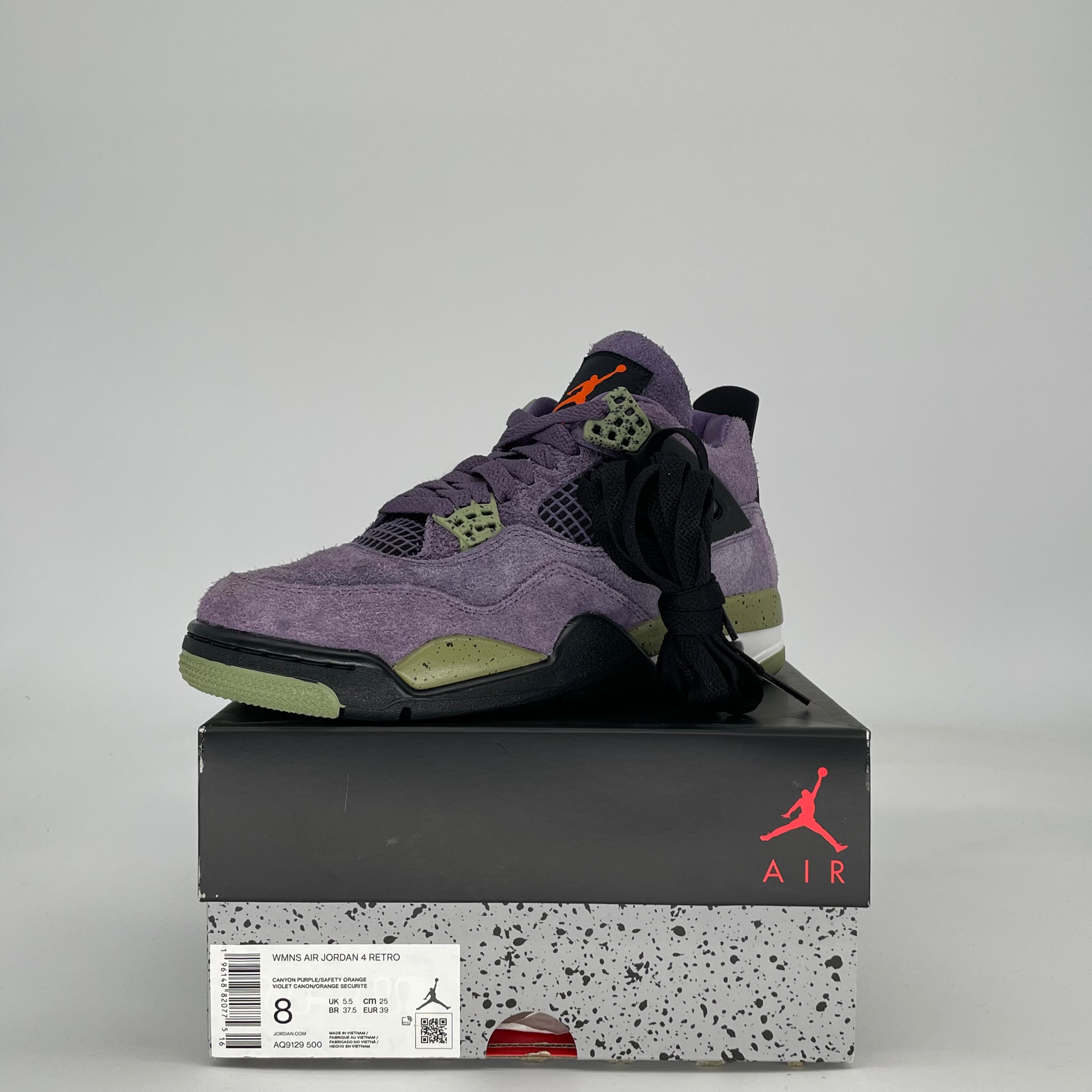 AIR JORDAN 4 CANYON PURPLE W AQ9129-500 SIZE 6.5/8W