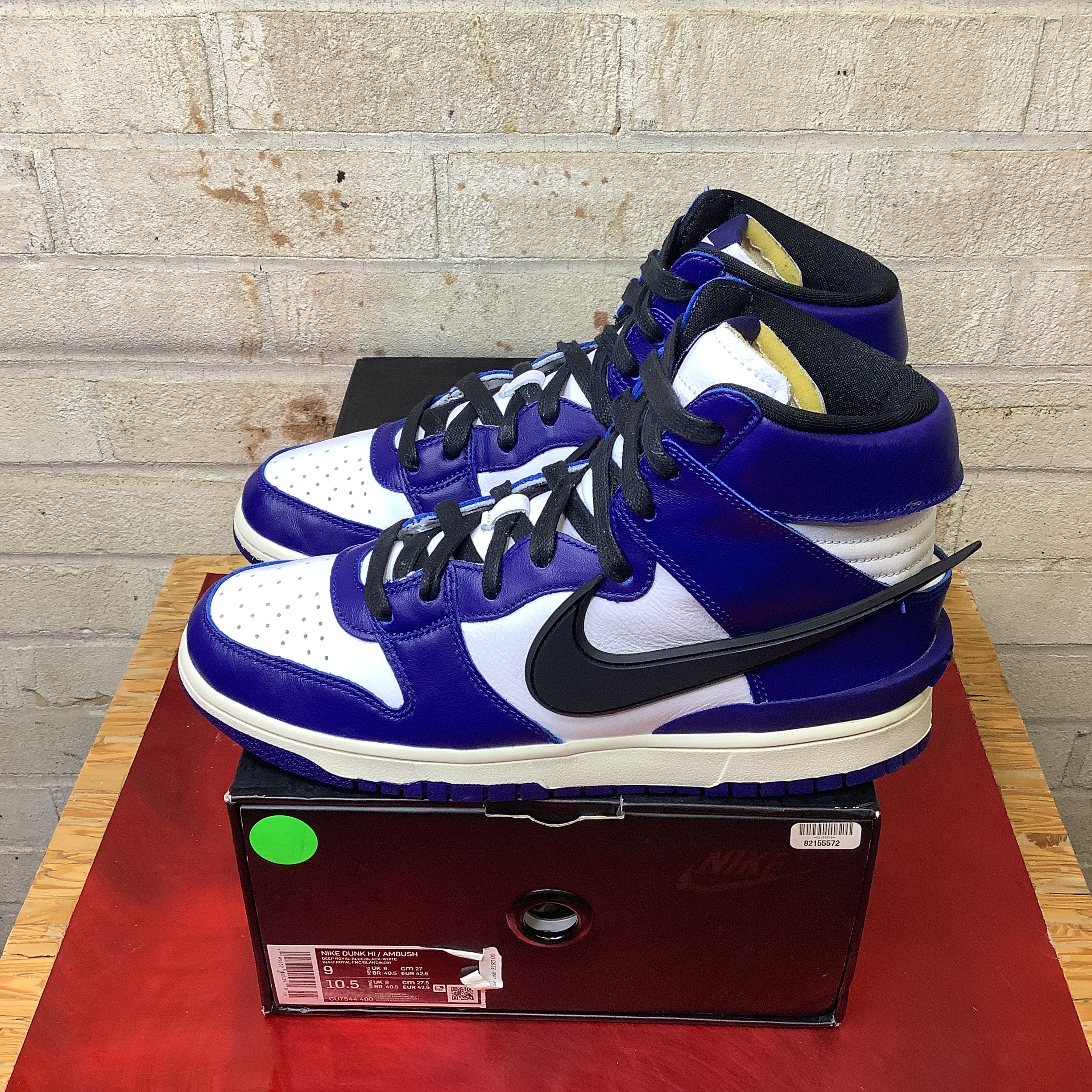 NIKE DUNK HIGH AMBUSH DEEP ROYAL CU7544-400 SIZE 9/10.5W