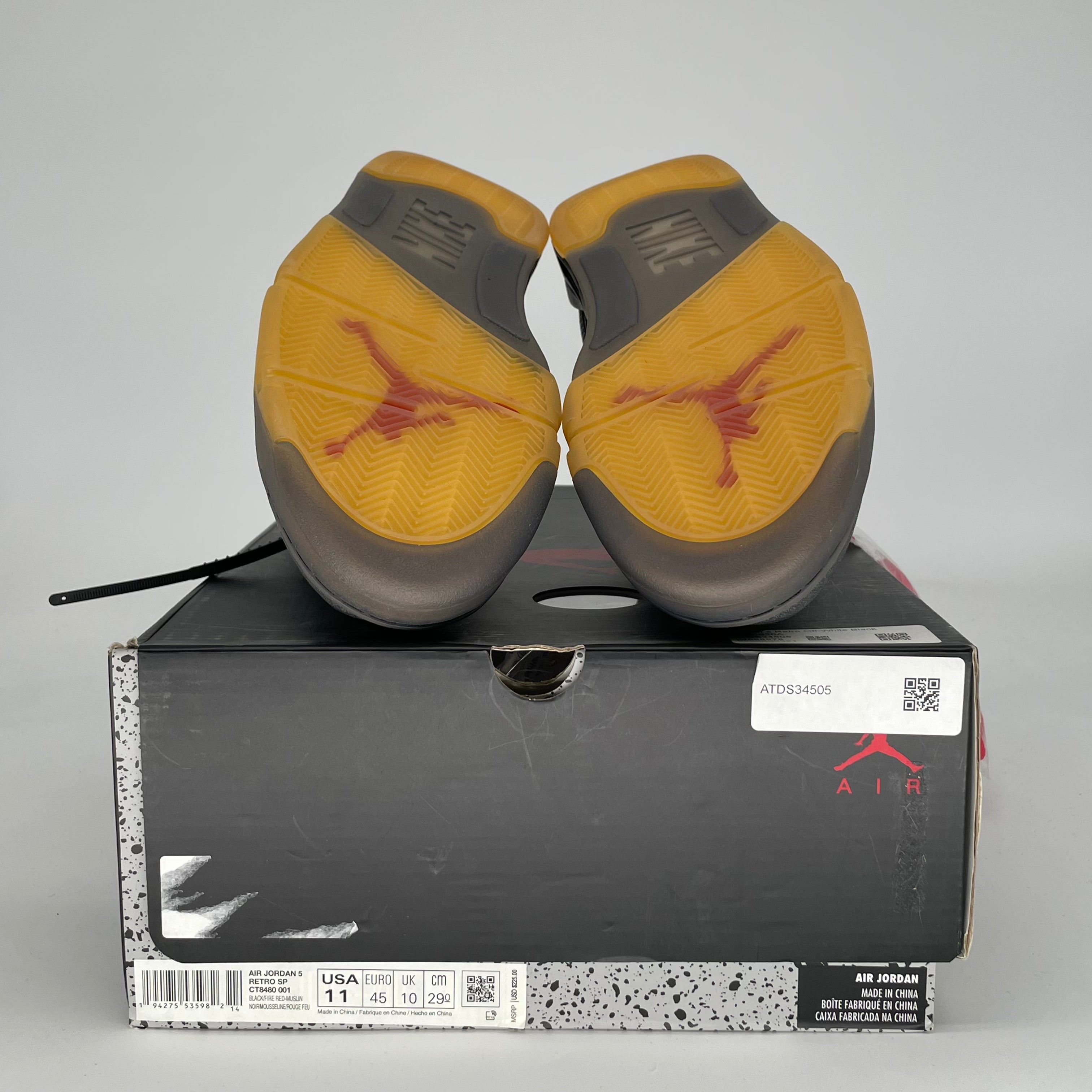 OFF WHITE X AIR JORDAN 5 MUSLIN CT8480-001 SIZE 11/12.5W