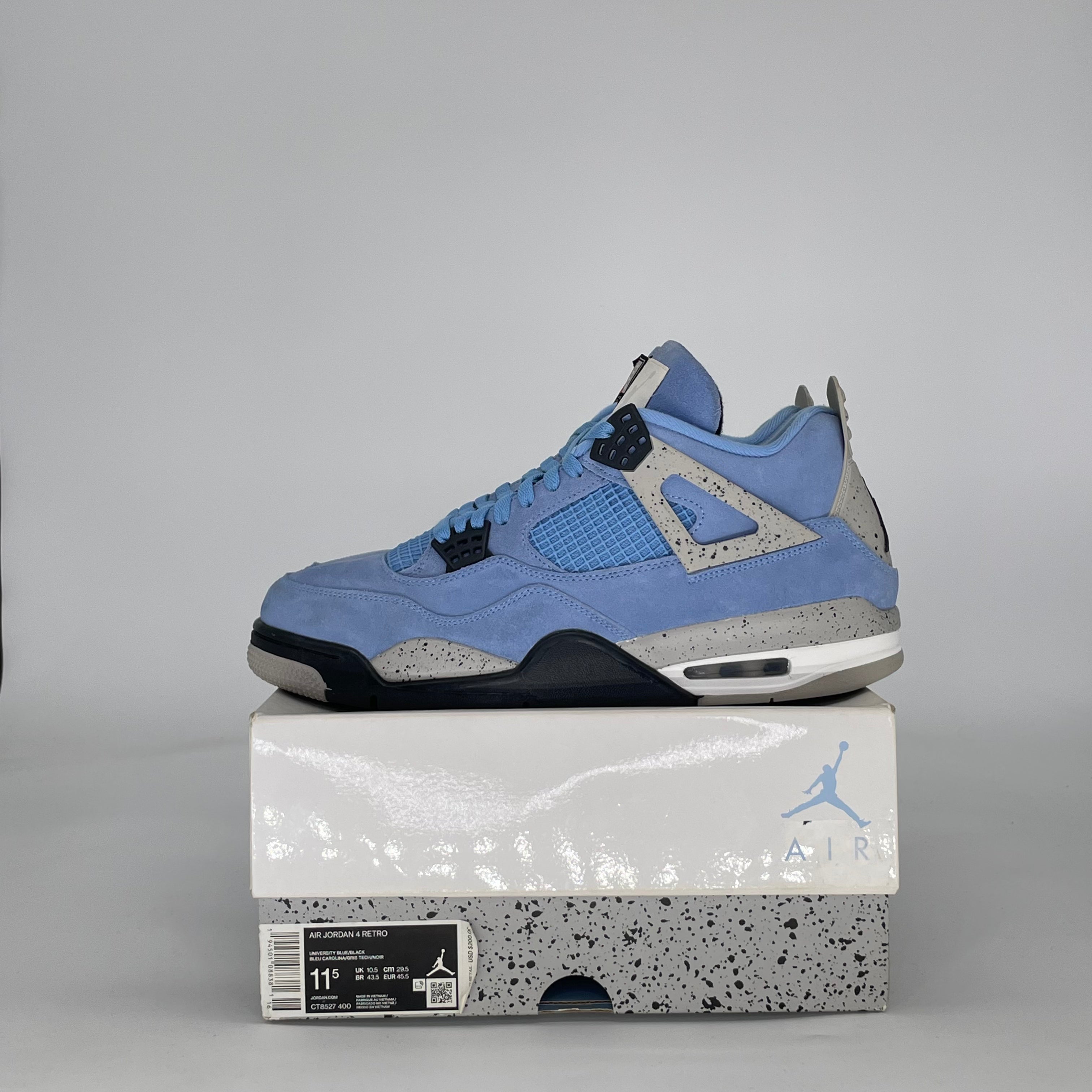 AIR JORDAN 4 UNIVERSITY BLUE CT8527-400 SIZE 11.5/13W