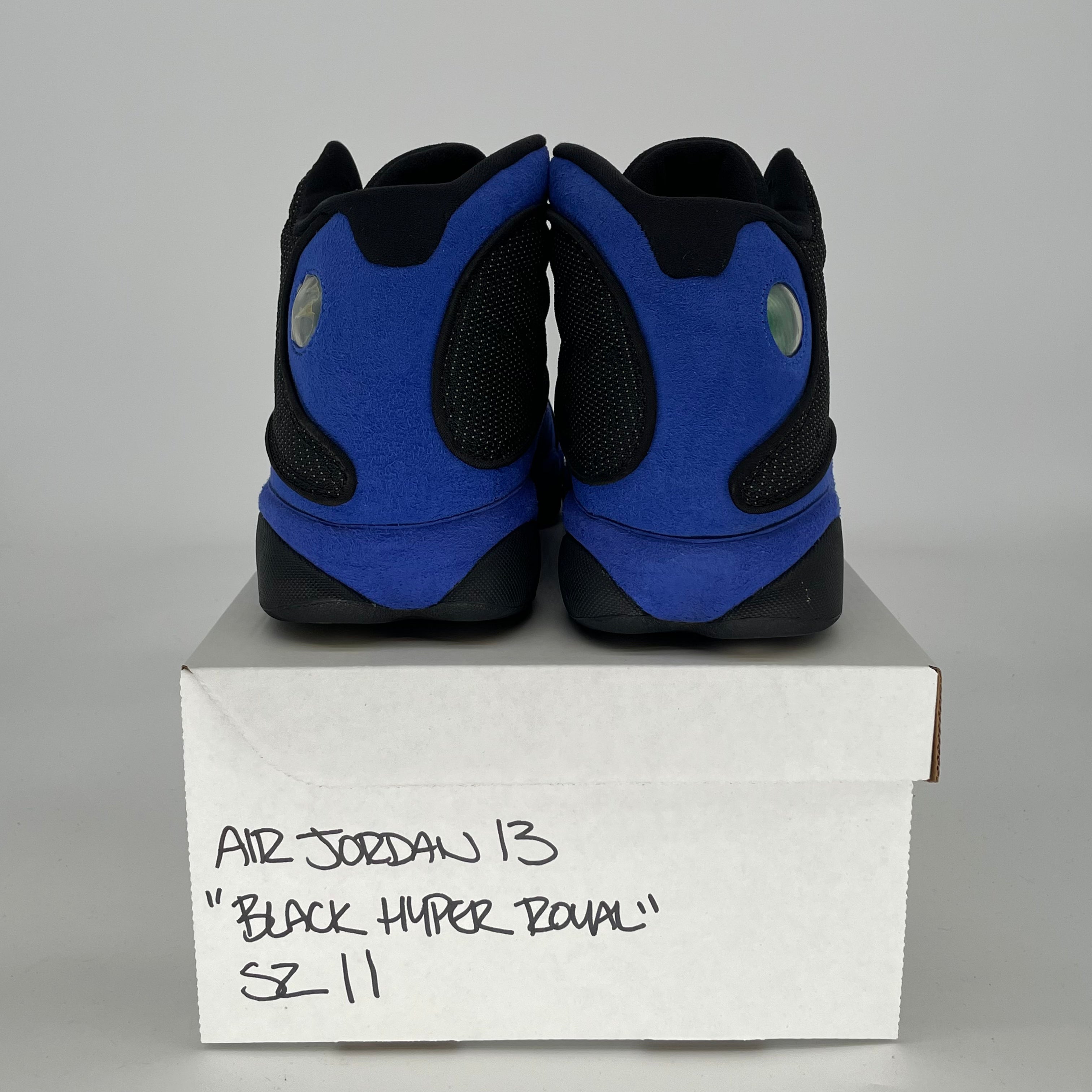 AIR JORDAN 13 BLACK HYPER ROYAL 414571-040 SIZE 11/12.5W