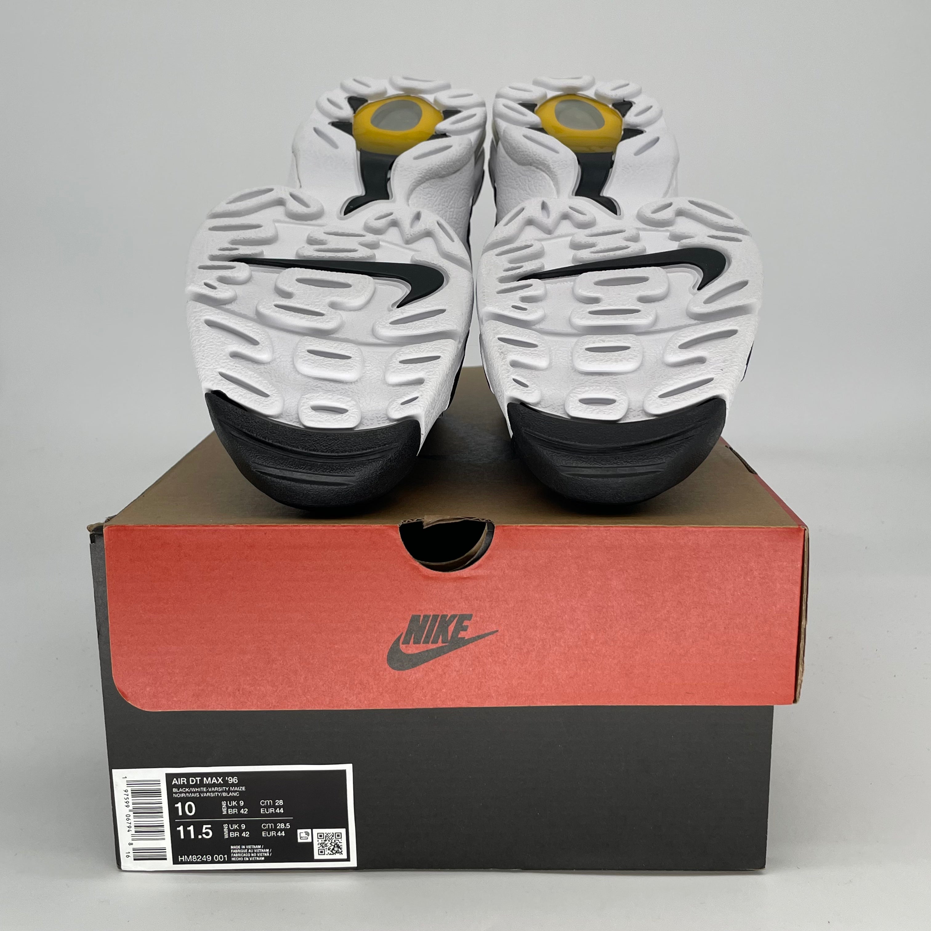 NIKE AIR DT MAX 96 BLACK WHITE HM8249-001 SIZE 10/11.5W