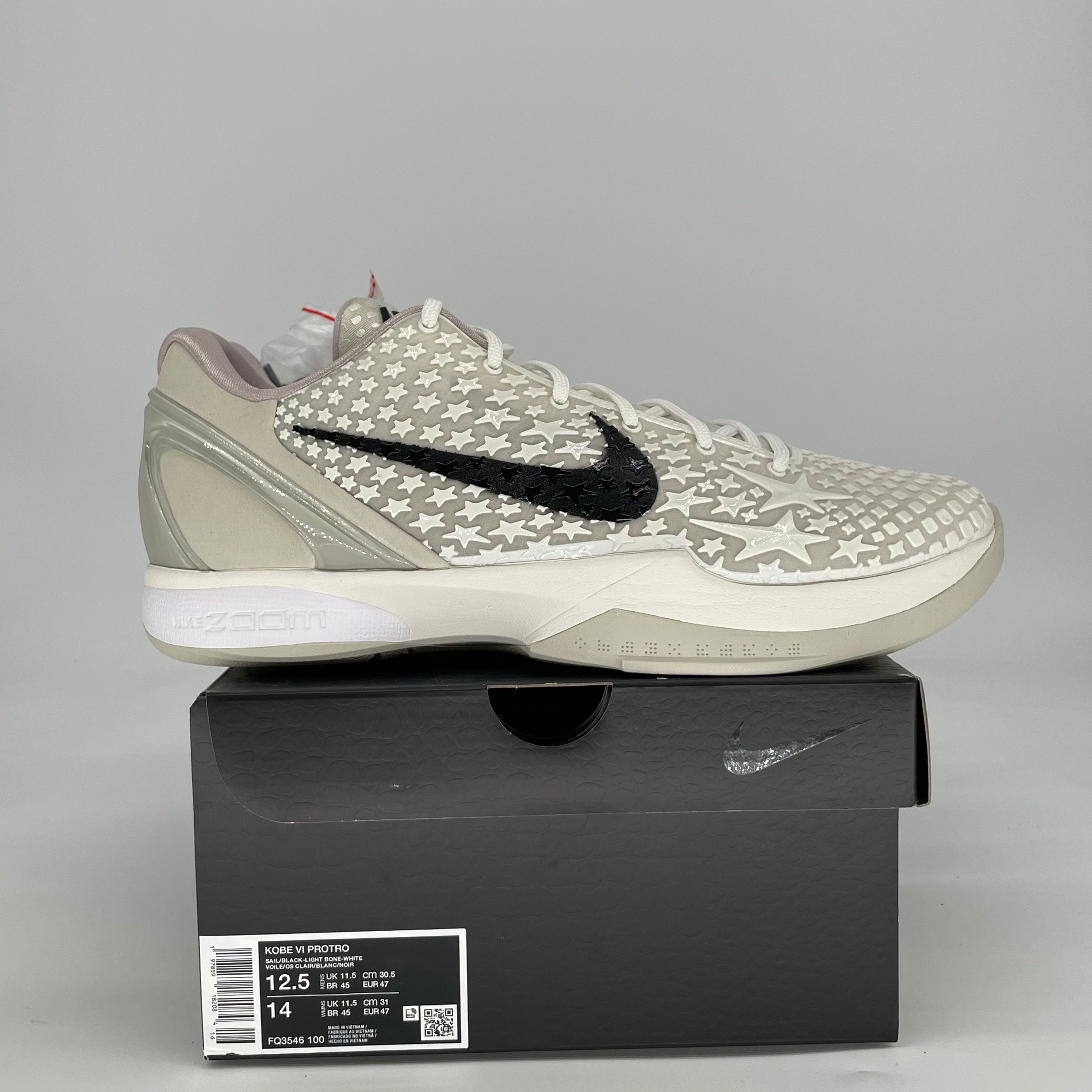 NIKE KOBE 6 PROTRO SAIL ALL-STAR FQ3546-100 SIZE 12.5/14W