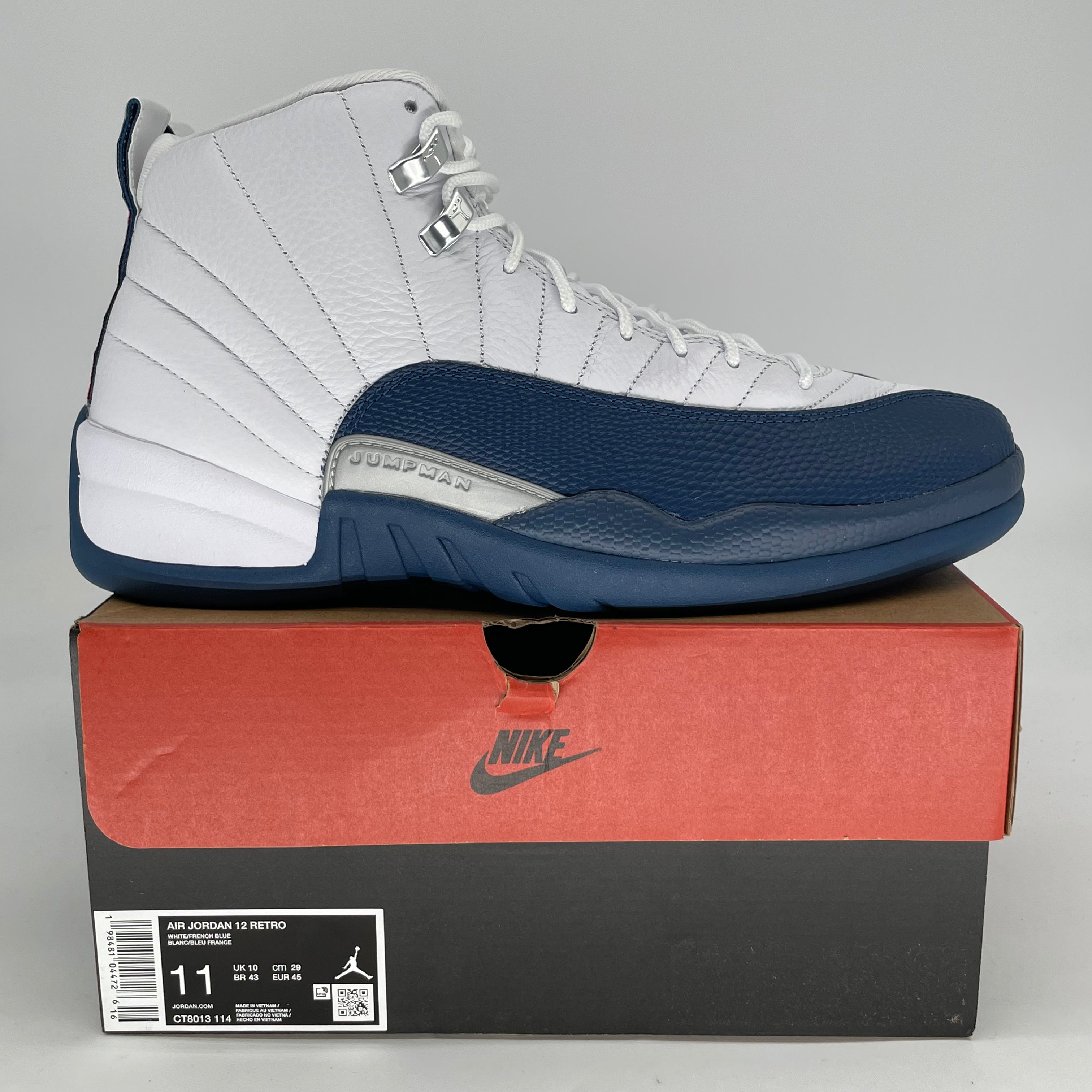 AIR JORDAN 12 FRENCH BLUE CT8013-114 SIZE 11/12.5W