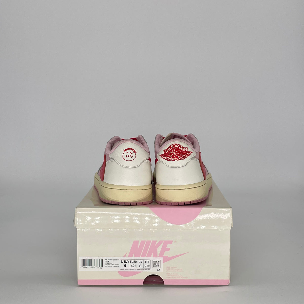 Jordan 1 Retro Low OG SP Travis Scott Sail Tropical Pink