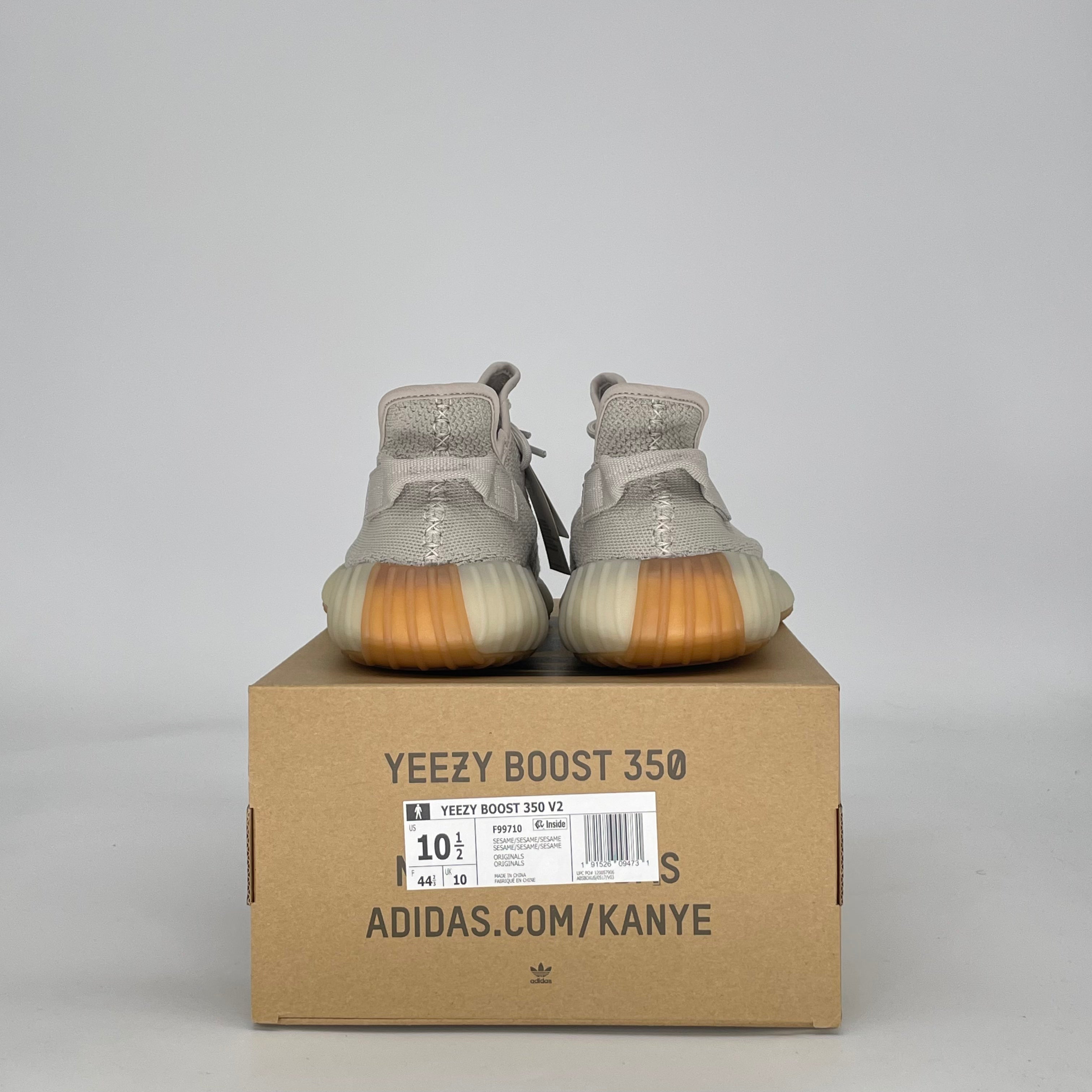 ADIDAS YEEZY BOOST 350 V2 SESAME F99710 SIZE 10.5/12W