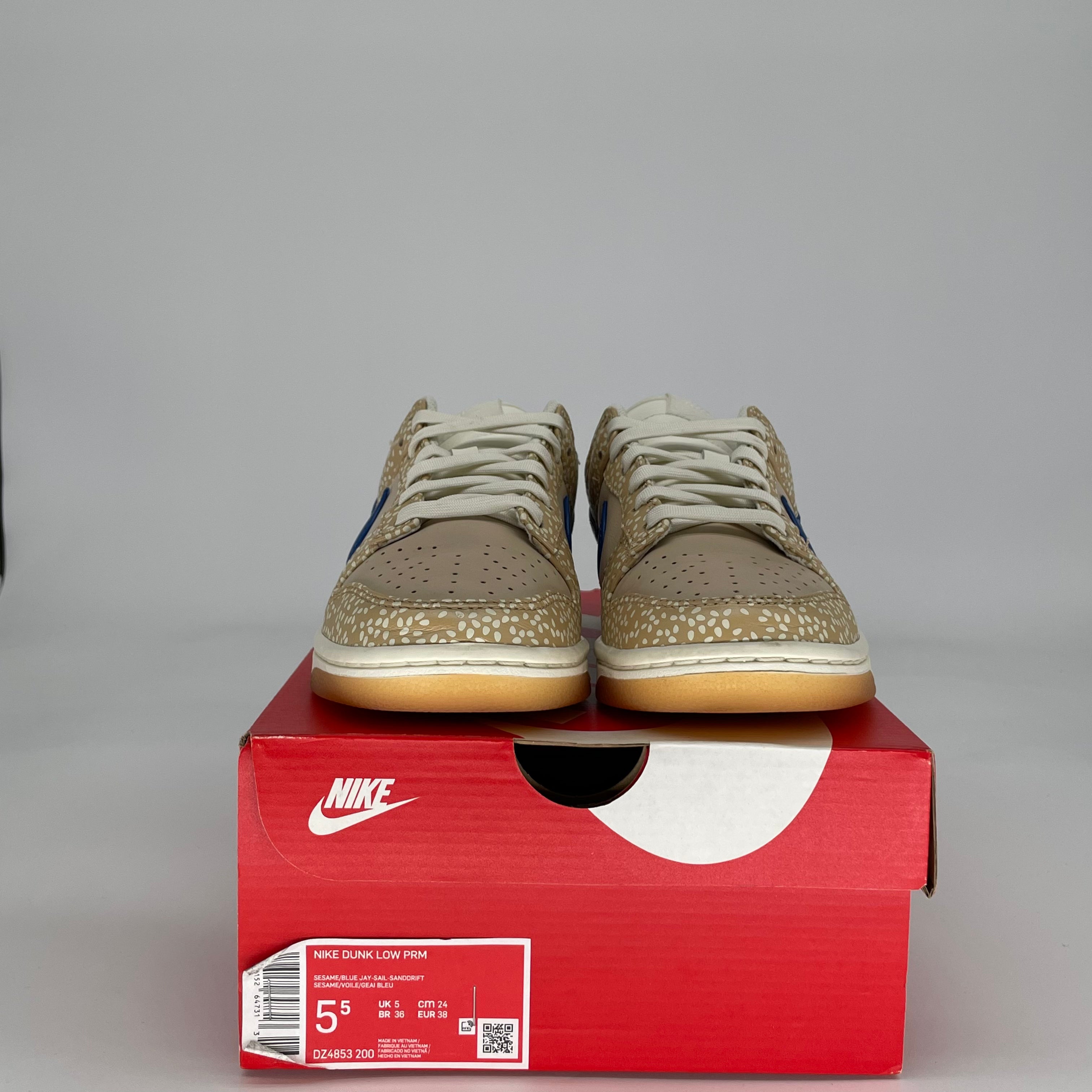 NIKE DUNK LOW MONTREAL BAGEL SESAME DZ4853-200 SIZE 5.5/7W