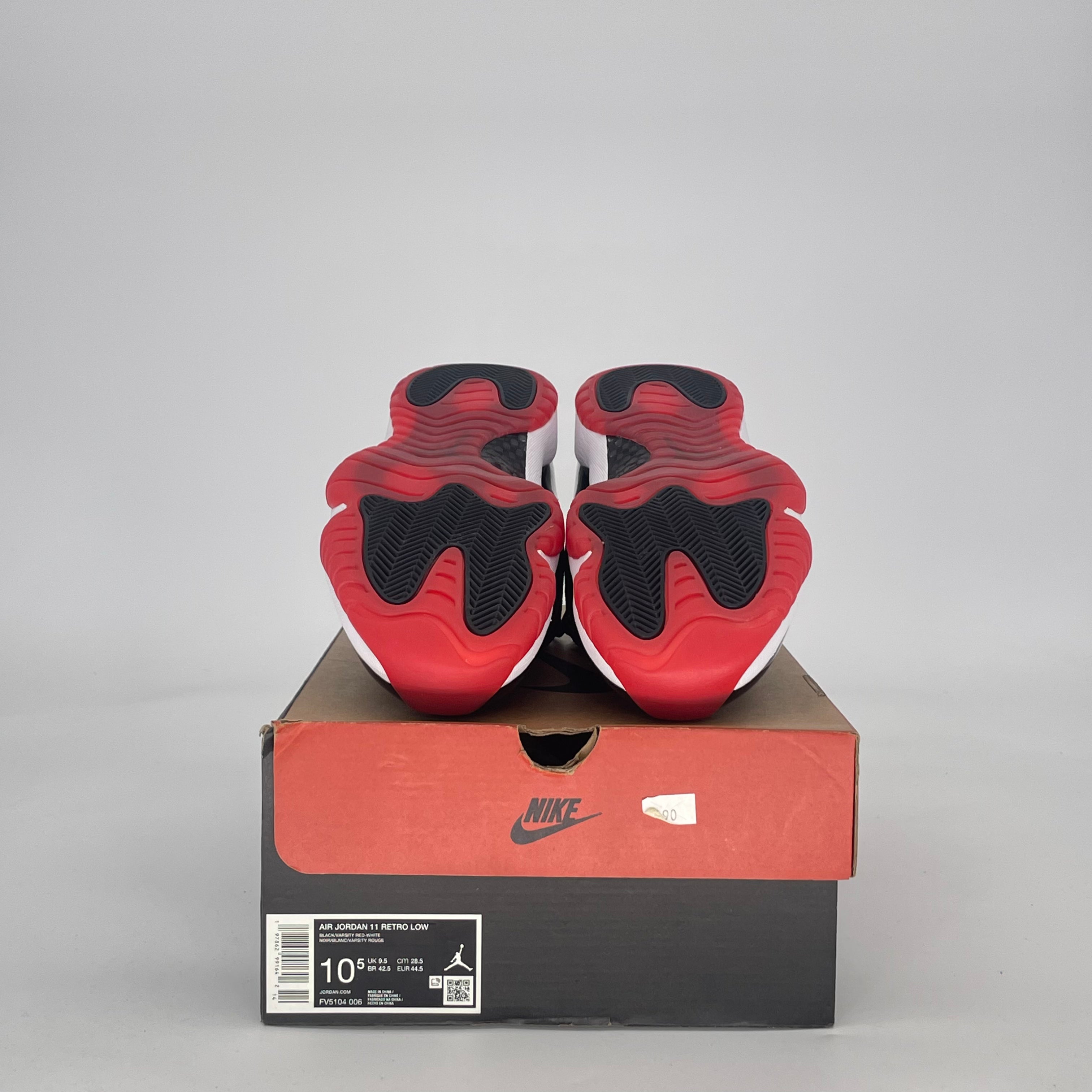 AIR JORDAN 11 LOW BRED FV5104-006 SIZE 10.5/12W
