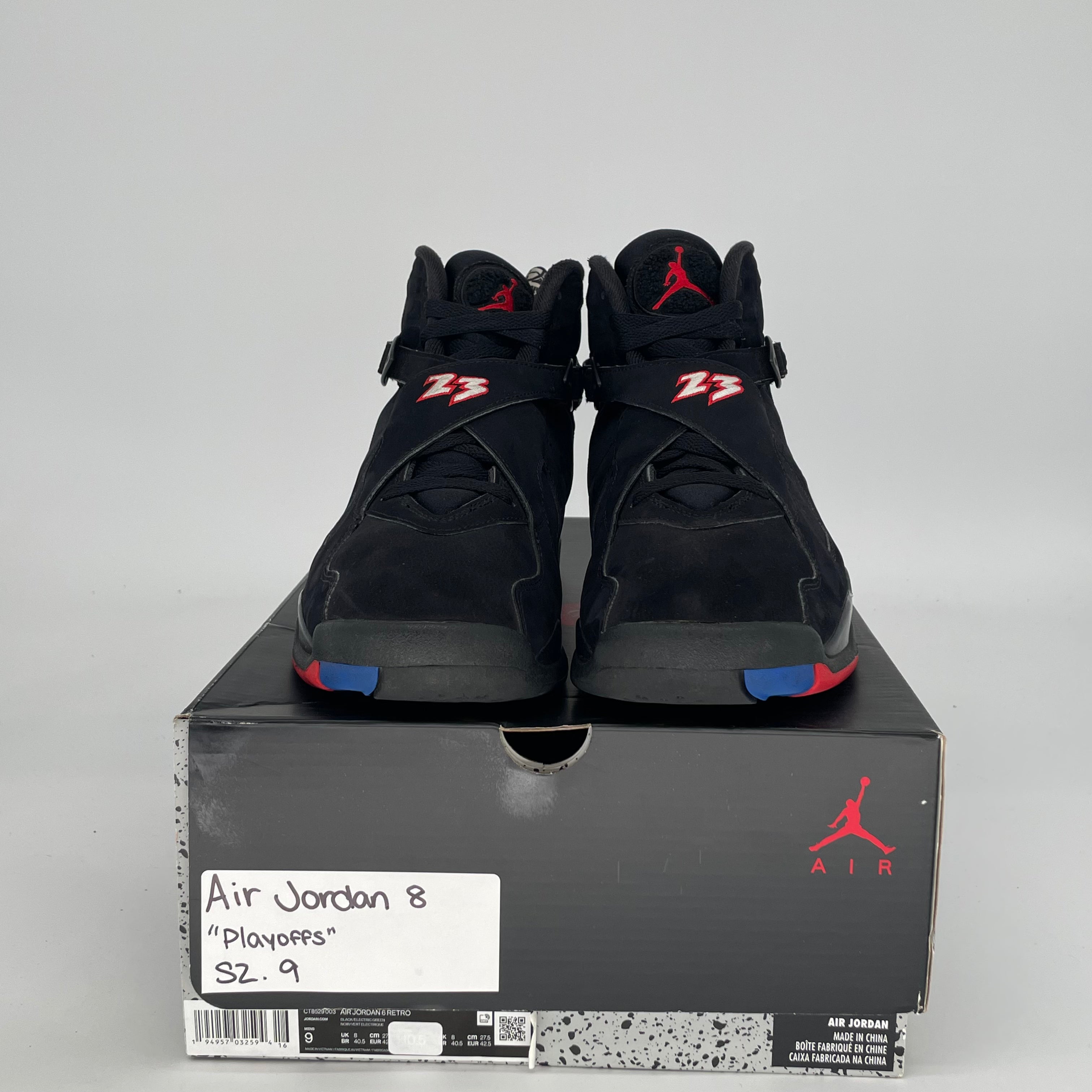 AIR JORDAN 8 PLAYOFFS 305381-062 SIZE 9/10.5W