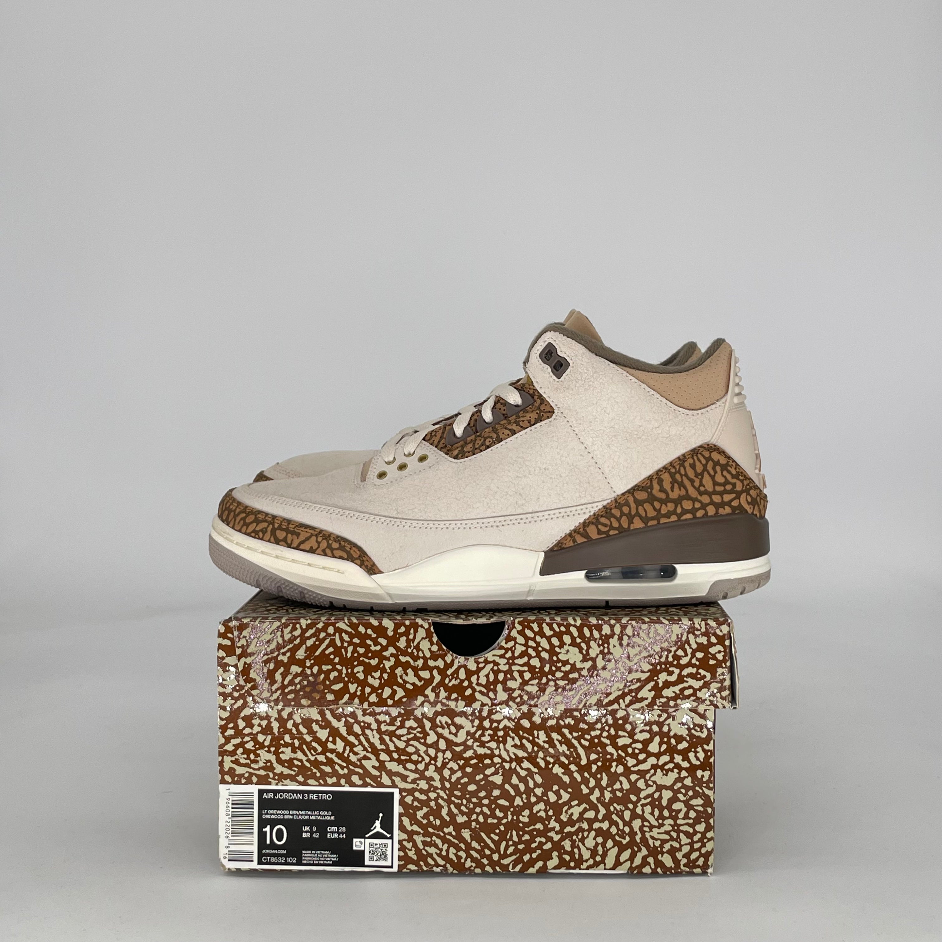 AIR JORDAN 3 PALOMINO CT8532-102 SIZE 10/11.5W
