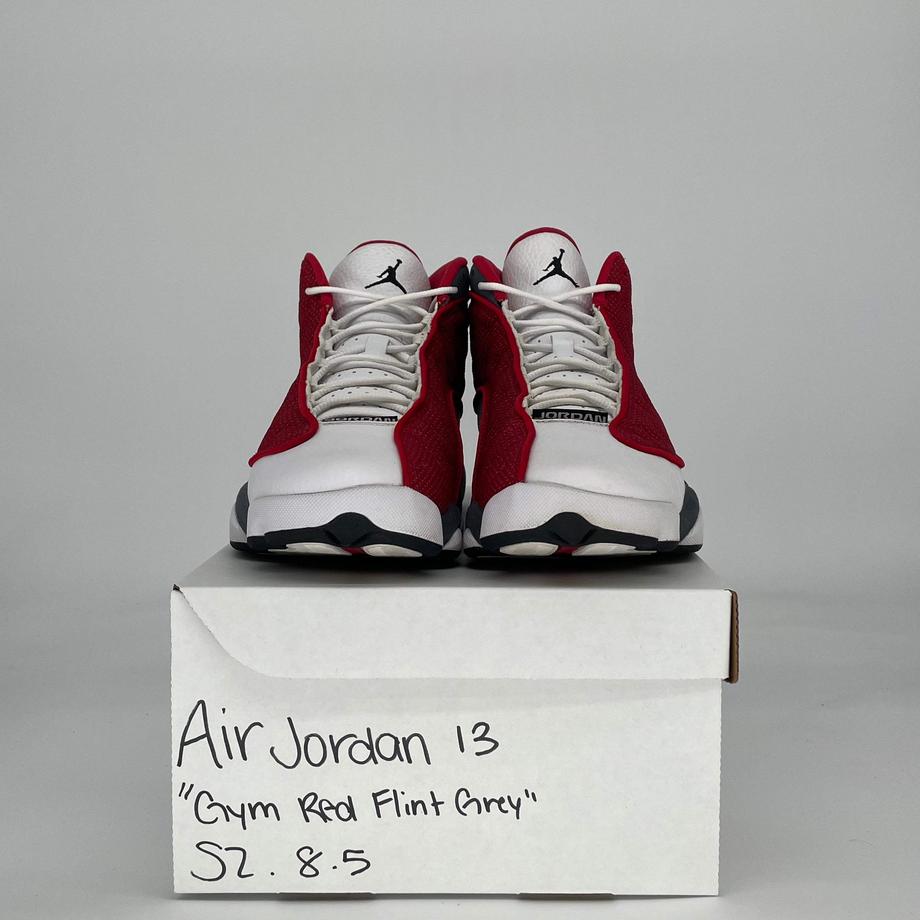 AIR JORDAN 13 GYM RED FLINT GREY DJ5982-600 SIZE 8.5/10W