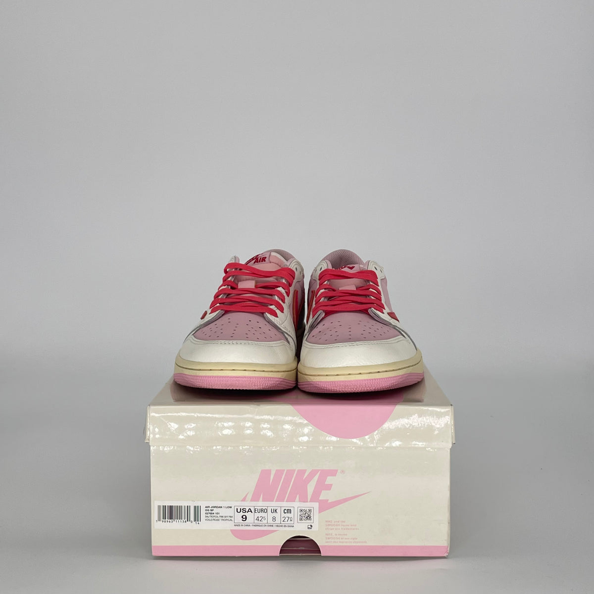 Jordan 1 Retro Low OG SP Travis Scott Sail Tropical Pink