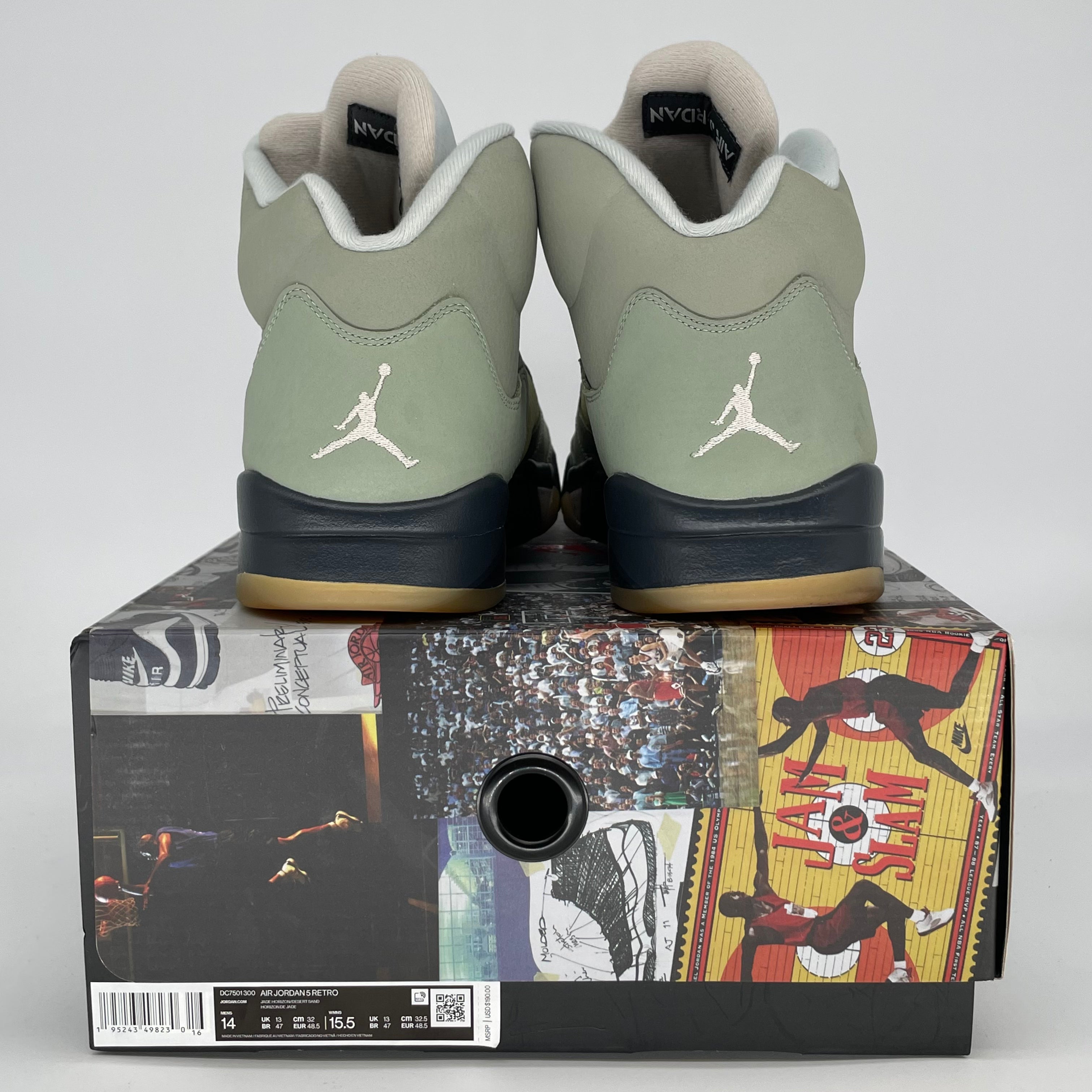 AIR JORDAN 5 JADE HORIZON DC7501-300 SIZE 14/15.5W