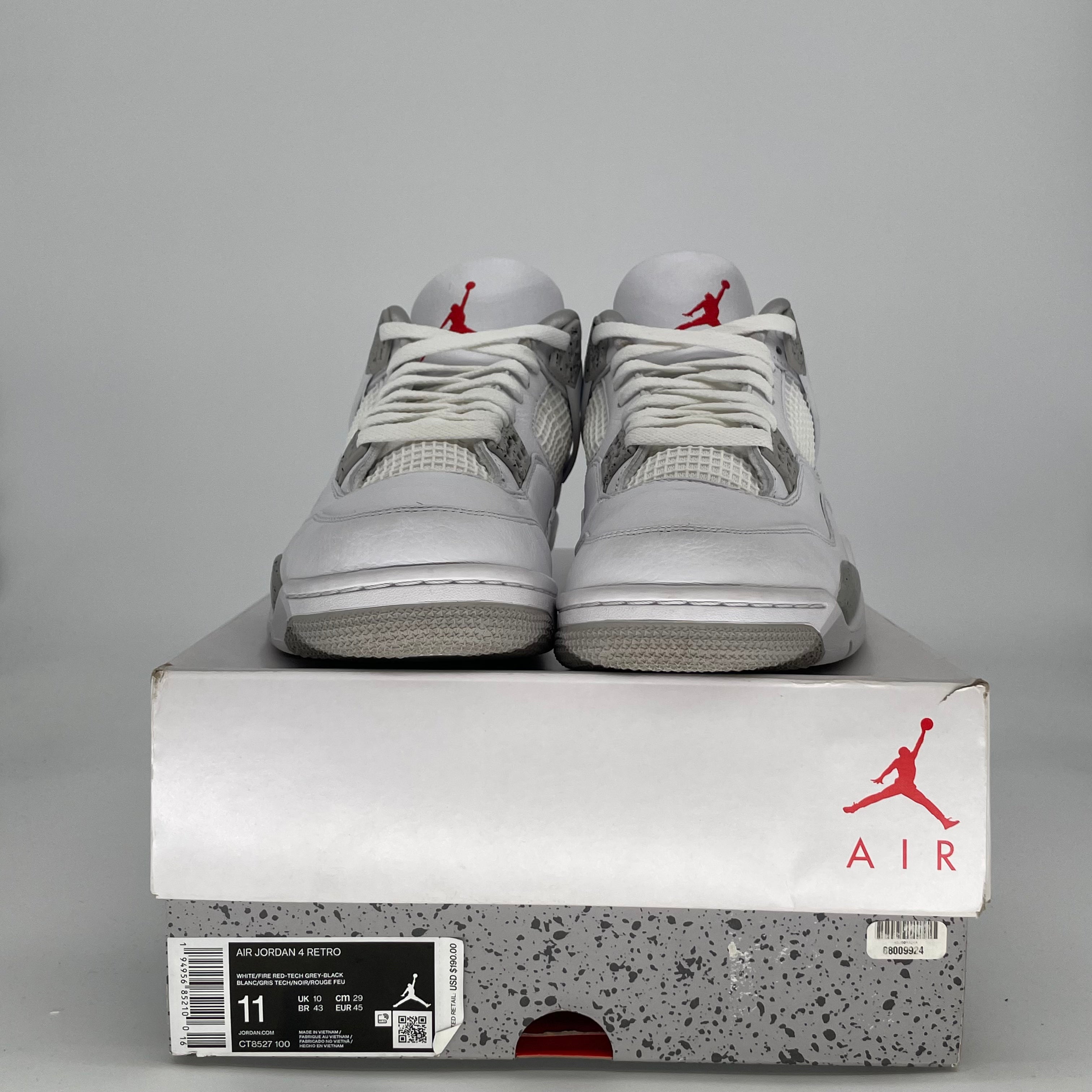 AIR JORDAN 4 WHITE OREO CT8527-100 SIZE 11/12.5W