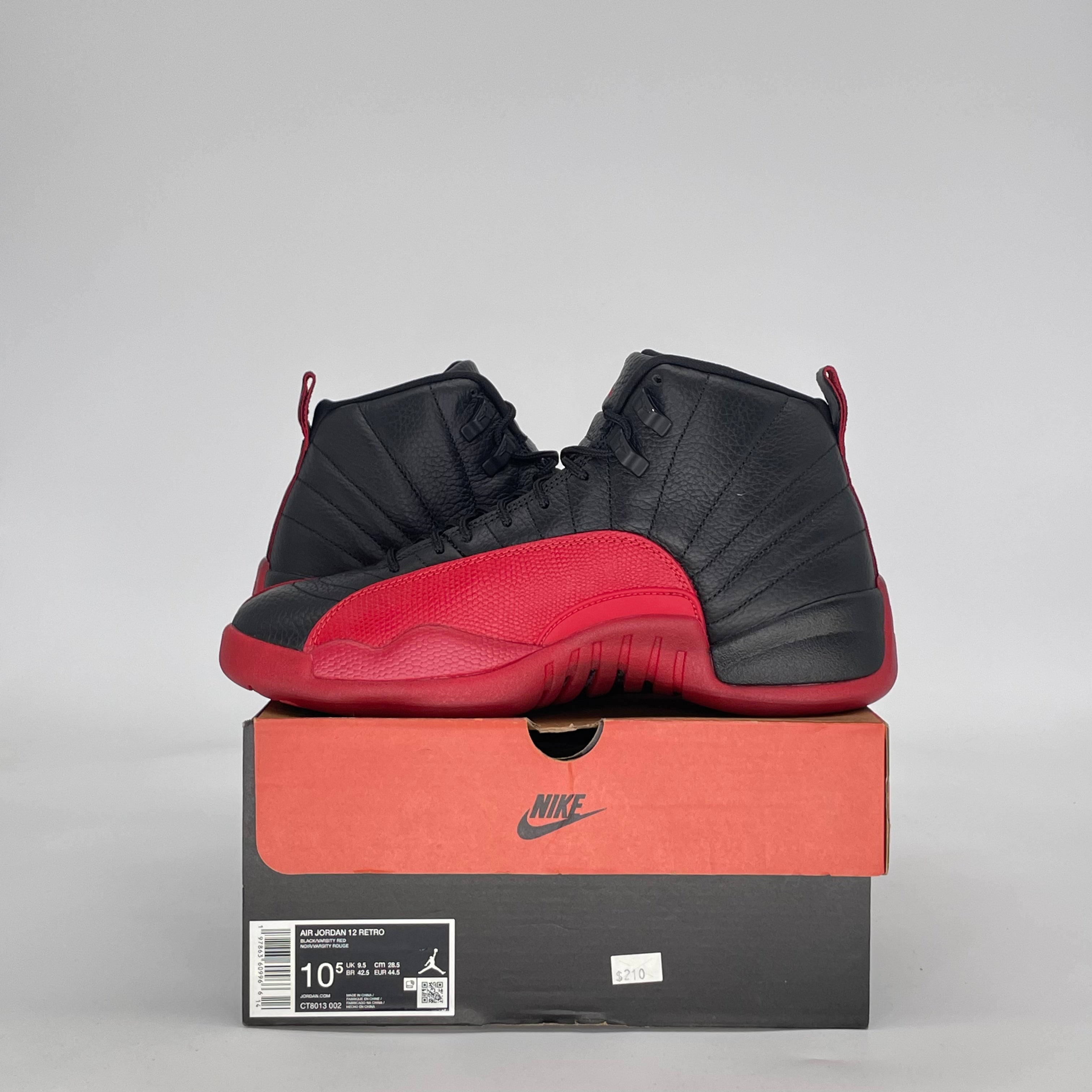 AIR JORDAN 12 FLU GAME CT8013-002 SIZE 10.5/12W