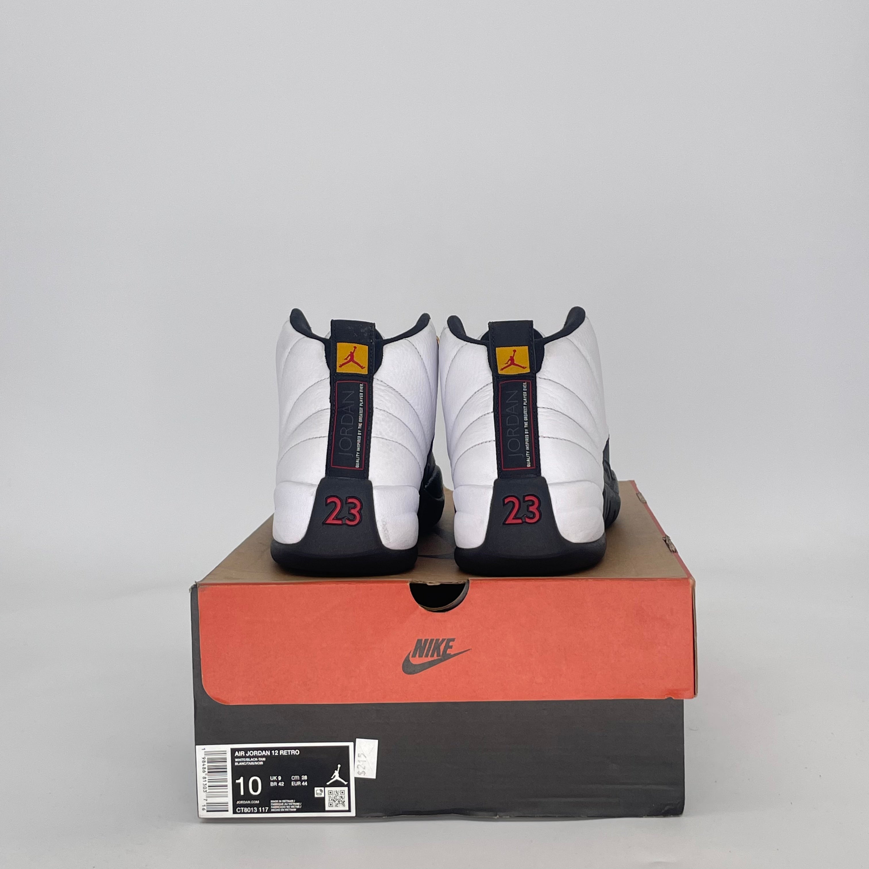 AIR JORDAN 12 TAXI CT8013-117 SIZE 10/11.5W