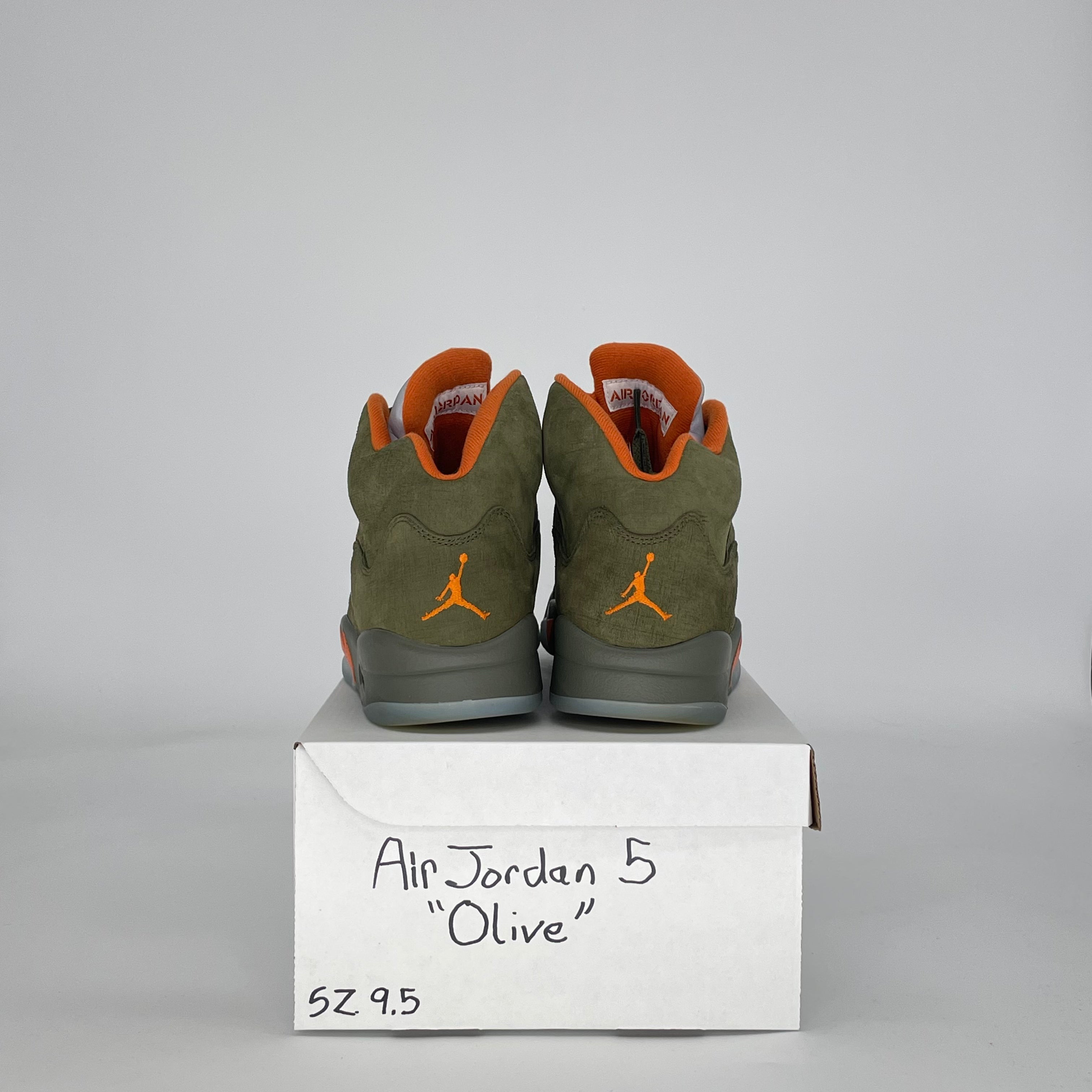AIR JORDAN 5 OLIVE DD0587-308 SIZE 9.5/11W