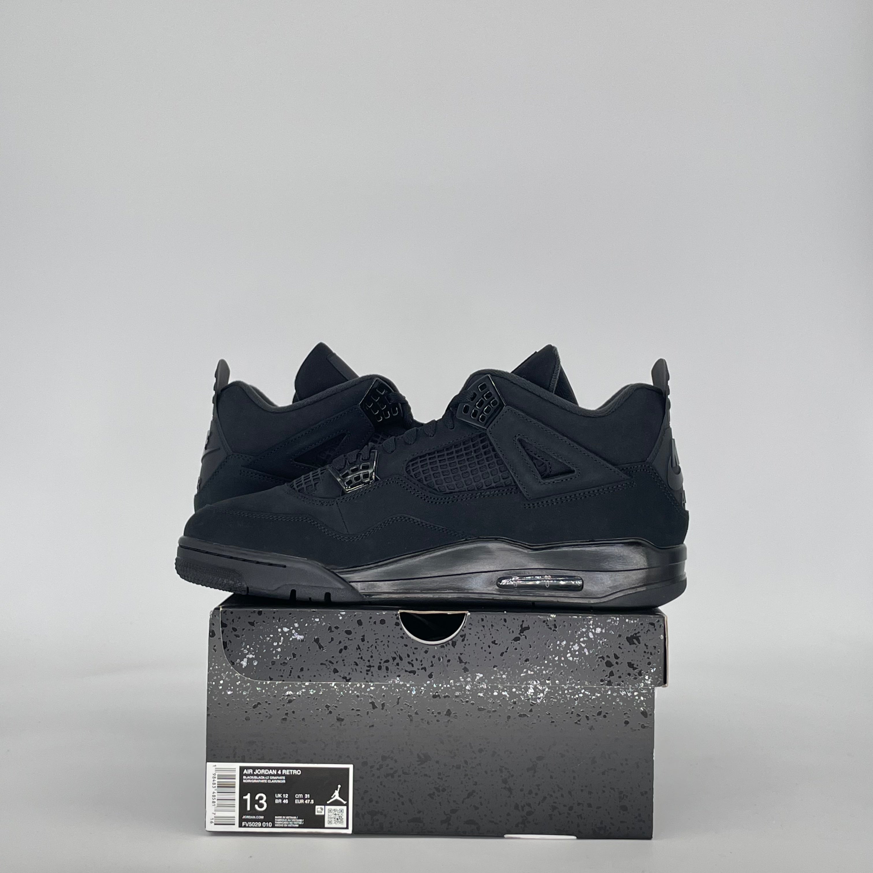 AIR JORDAN 4 BLACK CAT FV5029-010 SIZE 13/14.5W