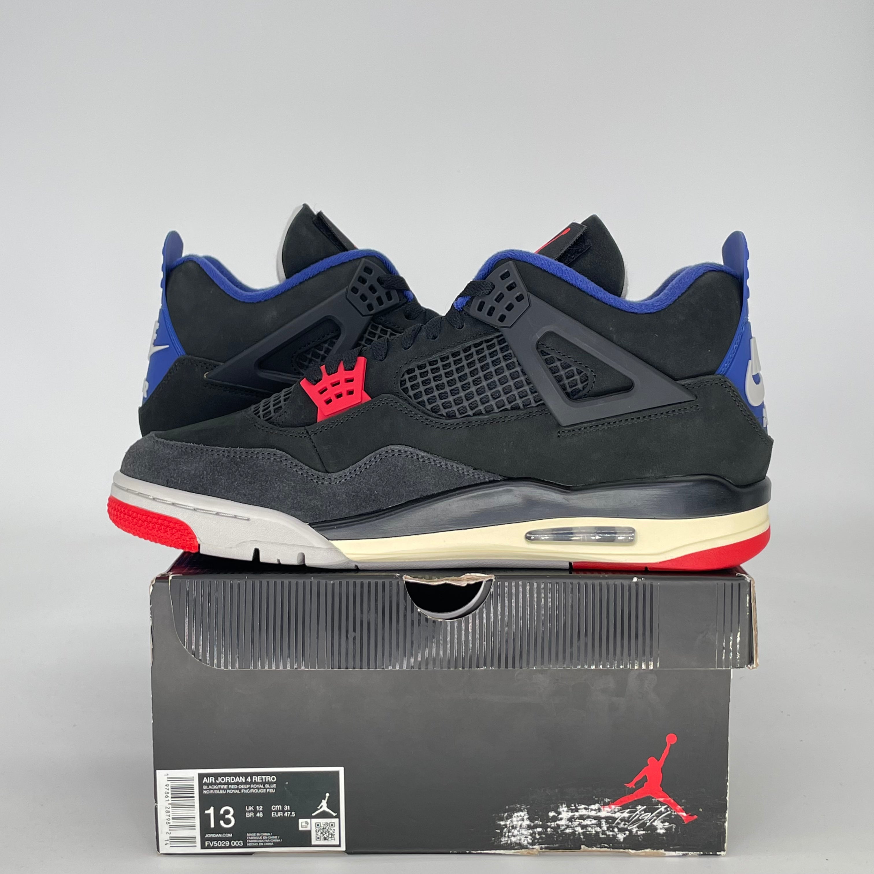 AIR JORDAN 4 RARE AIR (WHITE LETTERING) FV5029-003 SIZE 13/14.5W