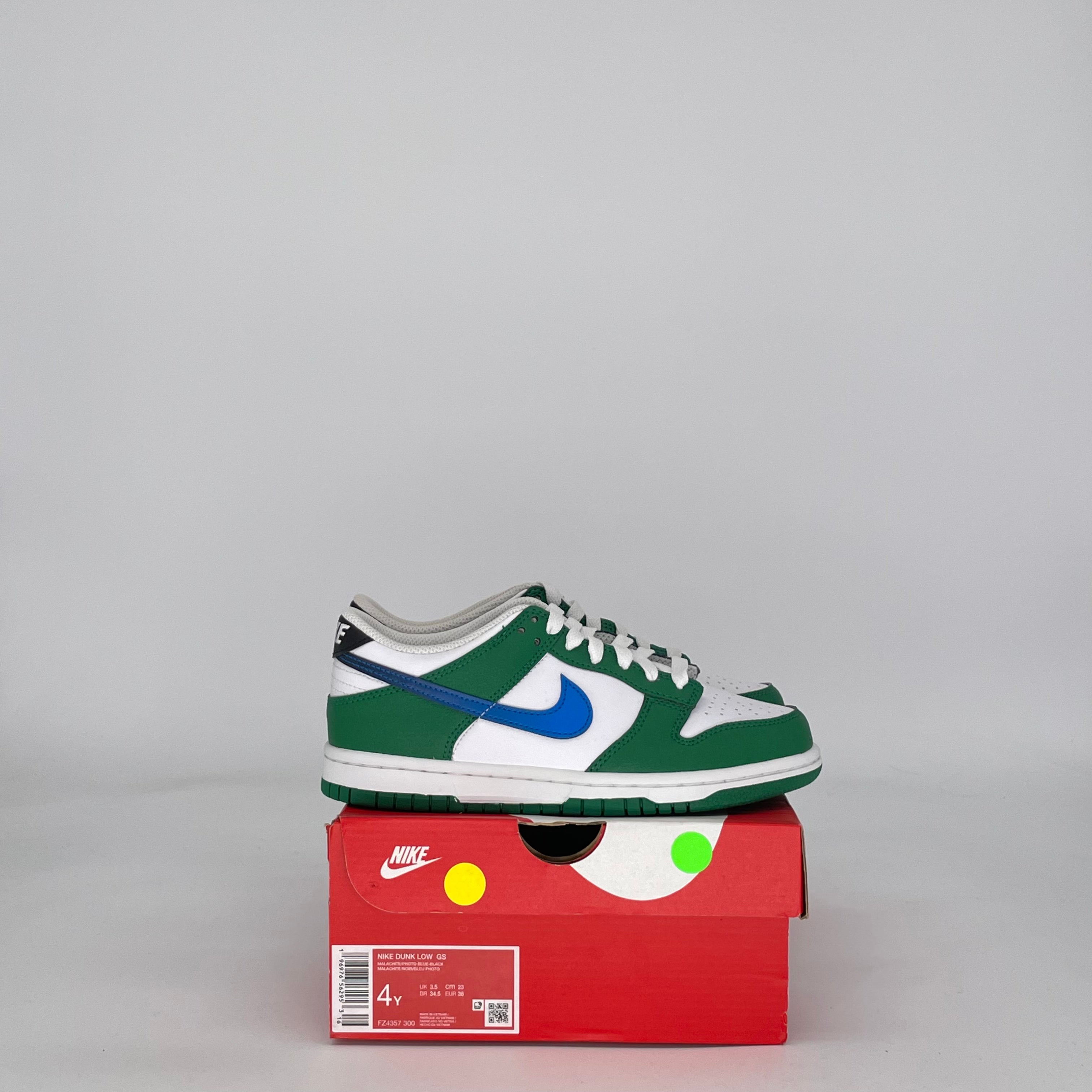 NIKE DUNK LOW MALACHITE FZ4357-300 SIZE 4/5.5W GS