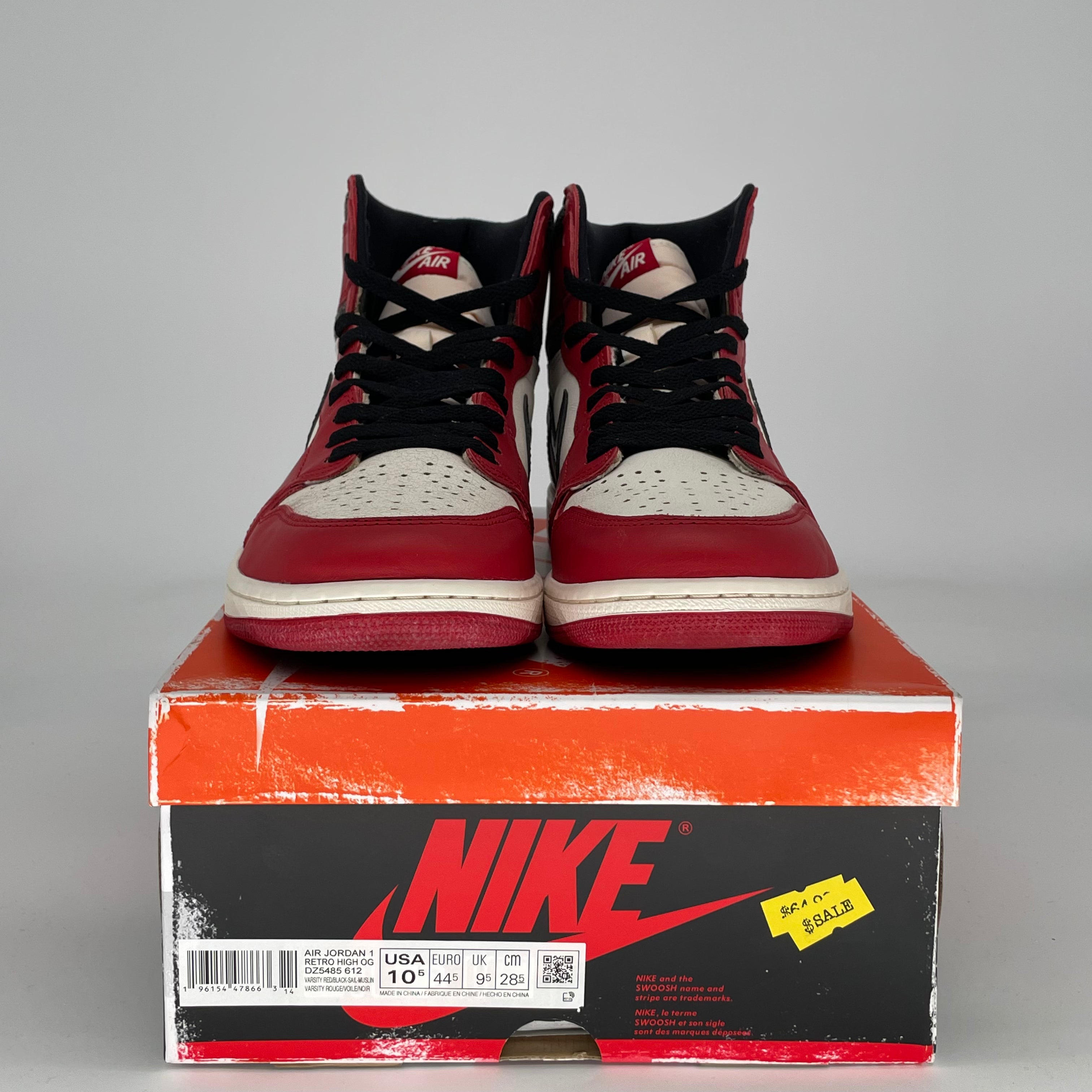 AIR JORDAN 1 CHICAGO LOST AND FOUND DZ5485-612 SIZE 10.5/12W