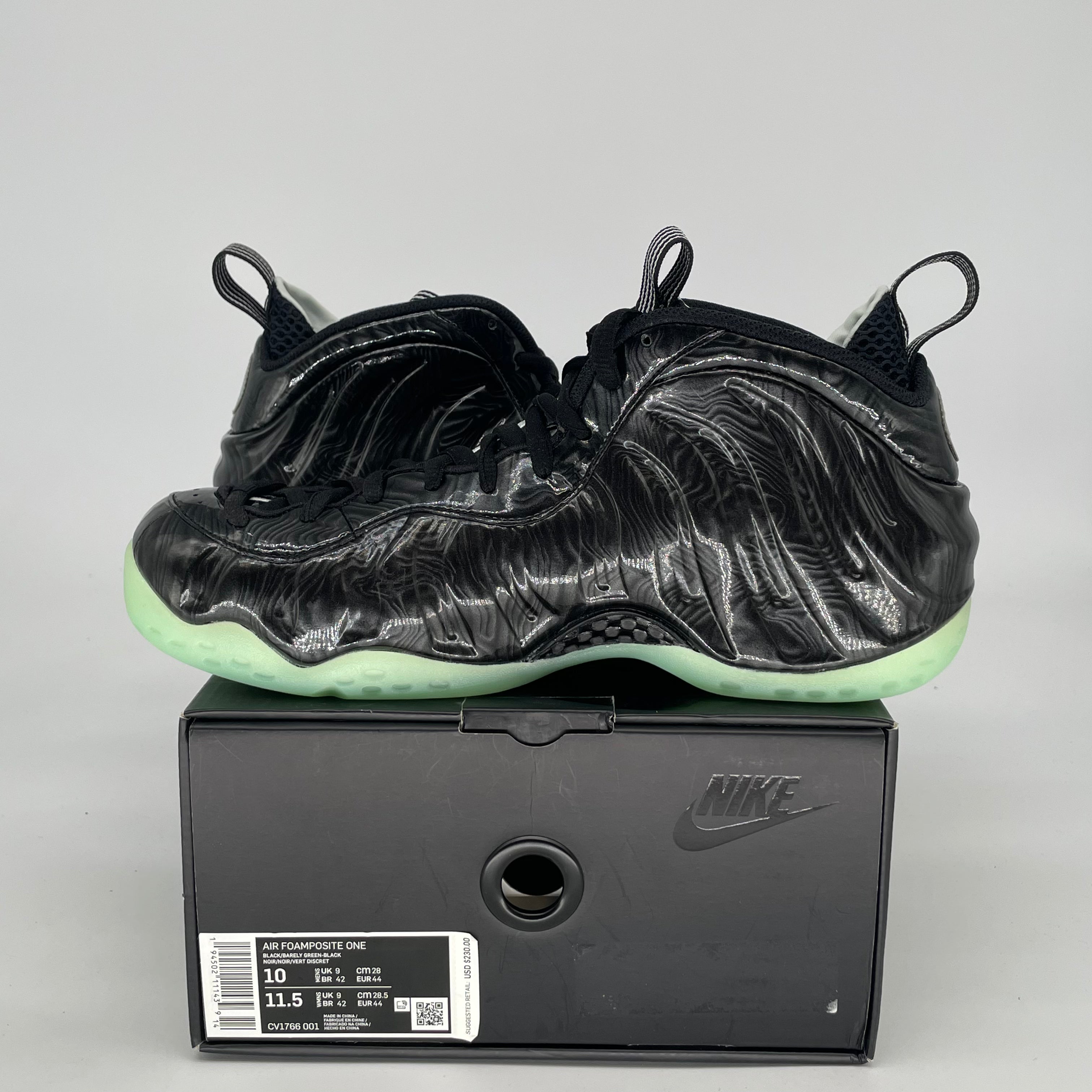 NIKE AIR FOAMPOSITE ONE ALL STAR CV1766-001 SIZE 10/11.5W
