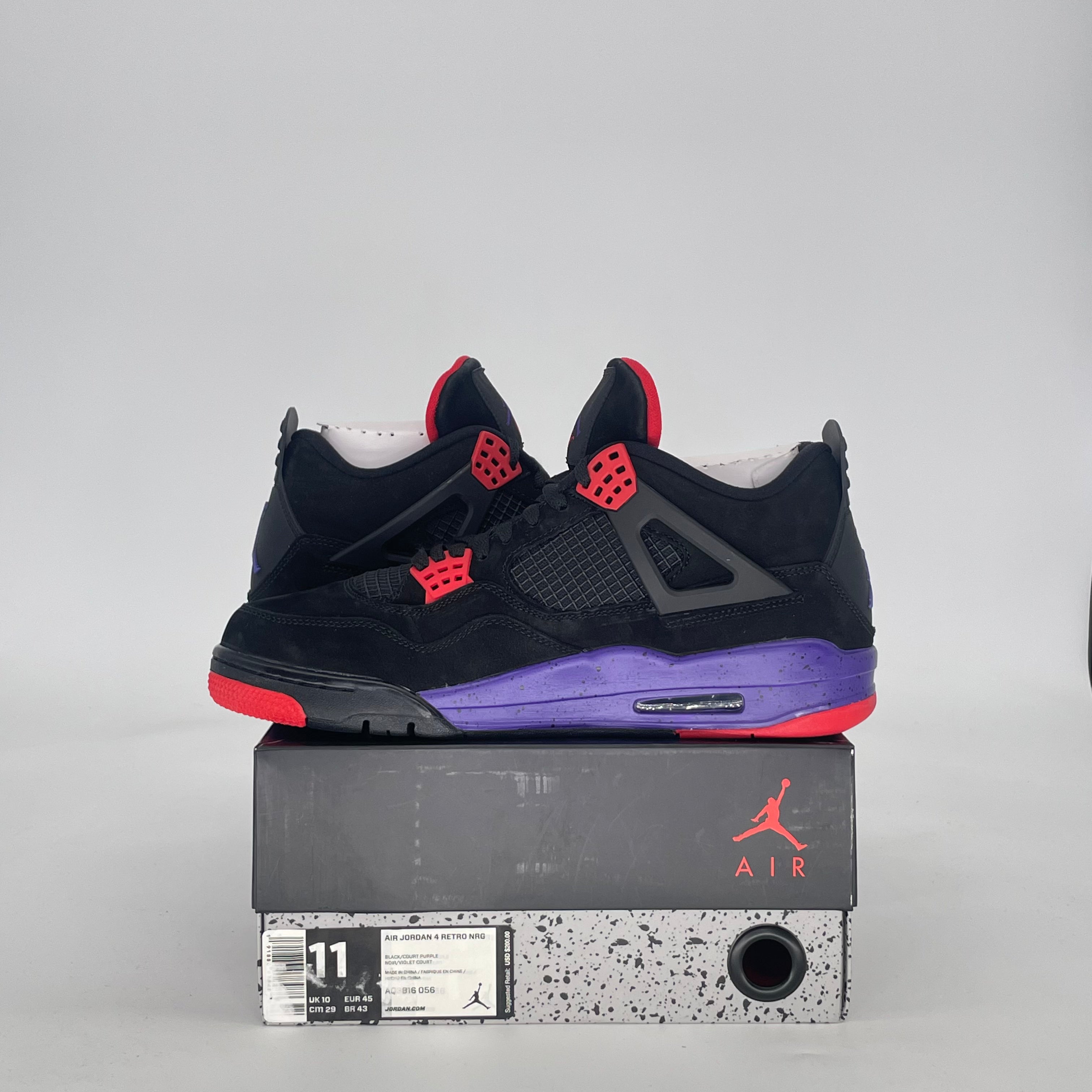 AIR JORDAN 4 RAPTORS DRAKE OVO AQ3816-056 SIZE 11/12.5W
