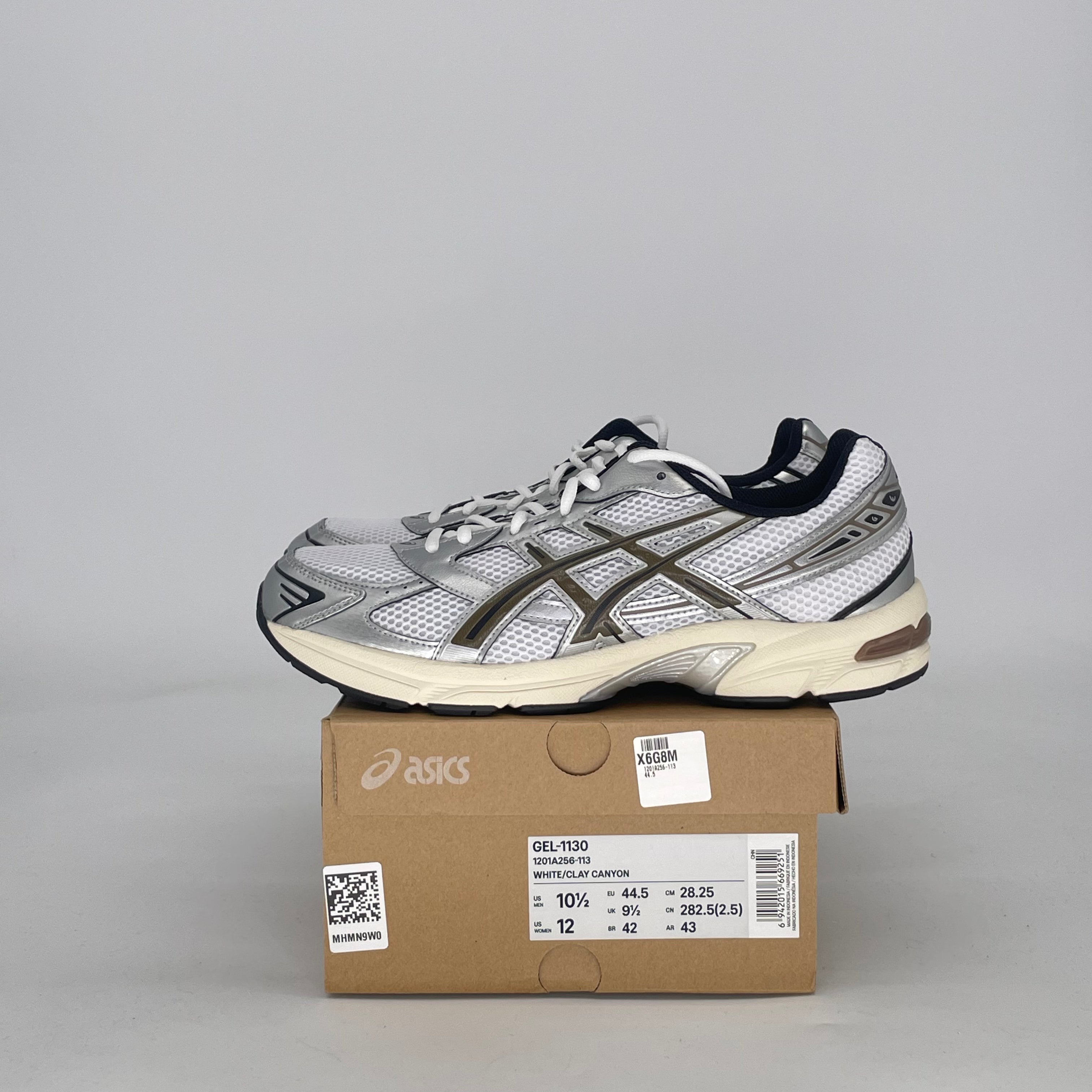 ASICS GEL-1130 WHITE CLAY CANYON 1201A256-113 SIZE 10.5/12W