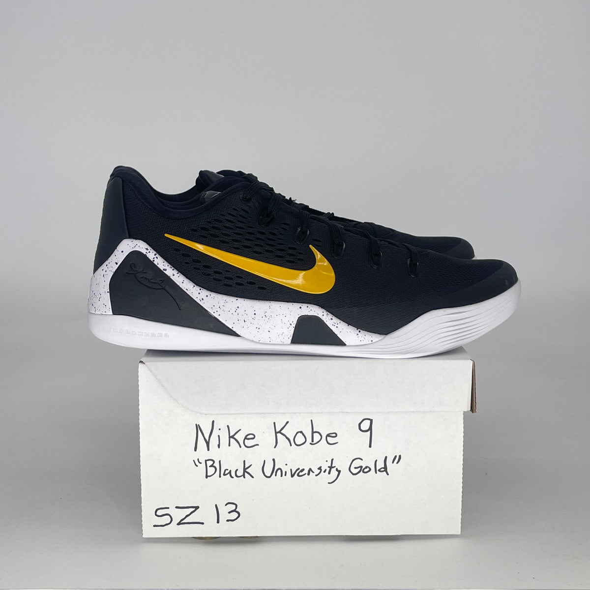 Nike Kobe 9 EM Low Protro TB Black University Gold