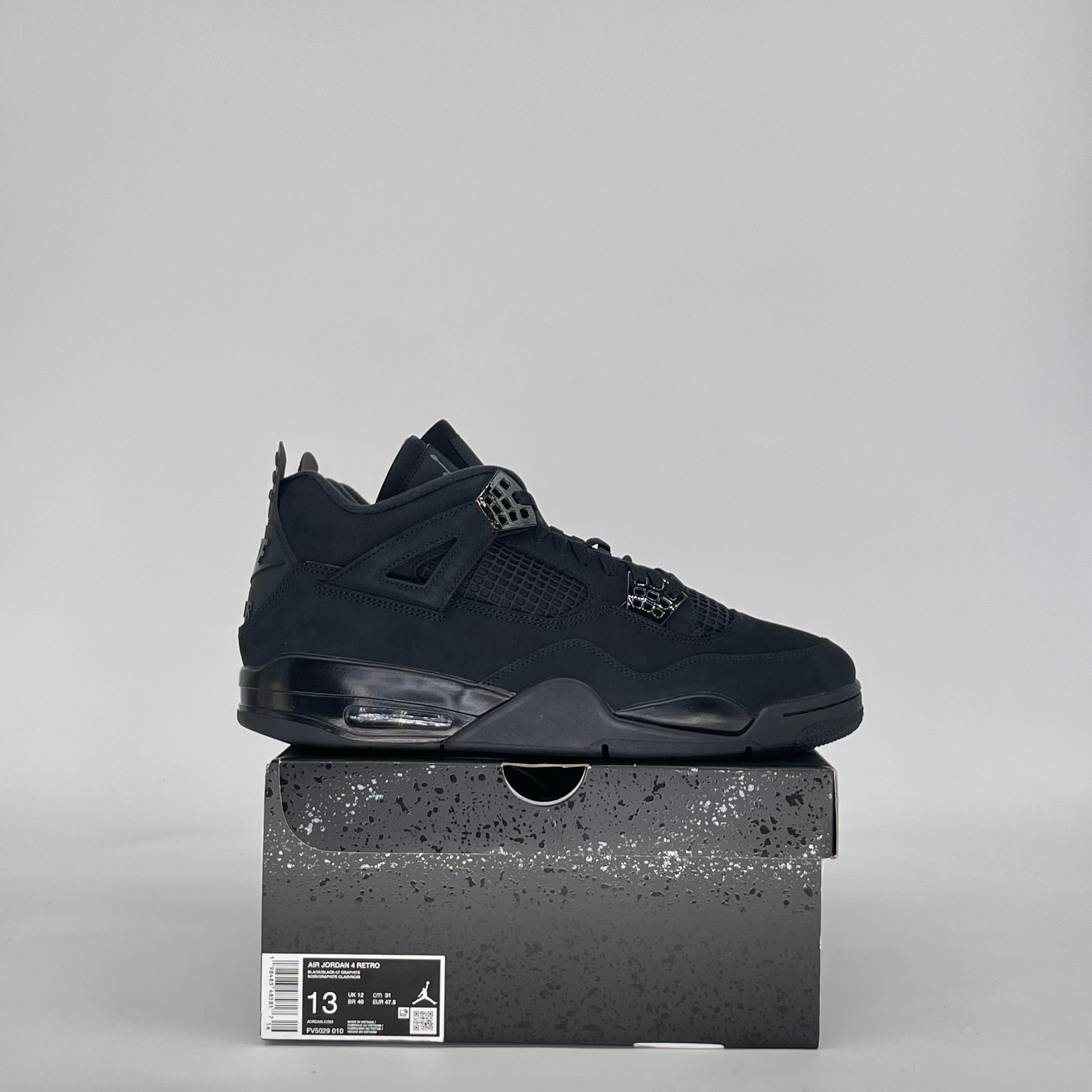 AIR JORDAN 4 BLACK CAT FV5029-010 SIZE 13/14.5W