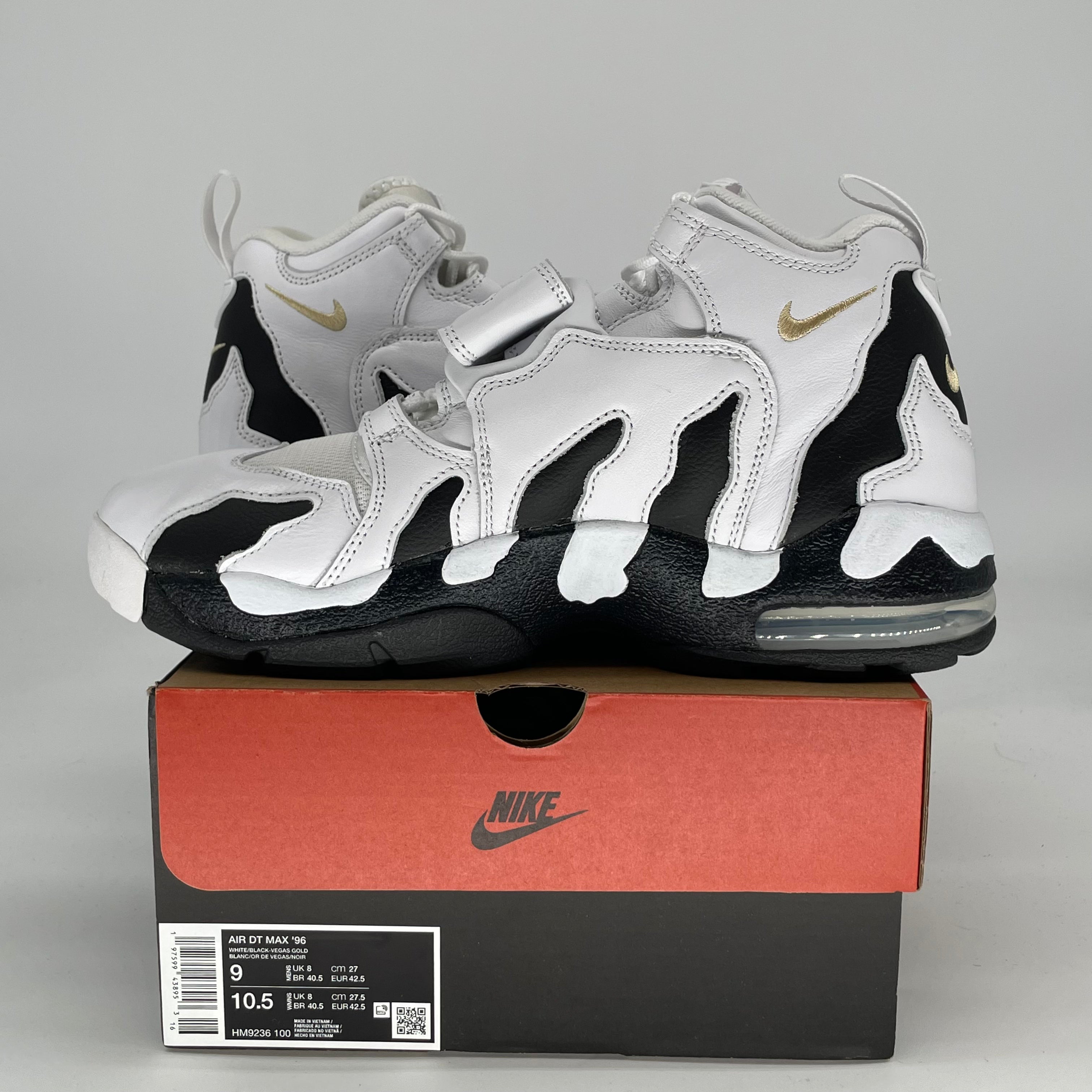 NIKE AIR DT MAX 96 COLORADO AWAY WHITE BLACK HM9236-100 SIZE 9/10.5W