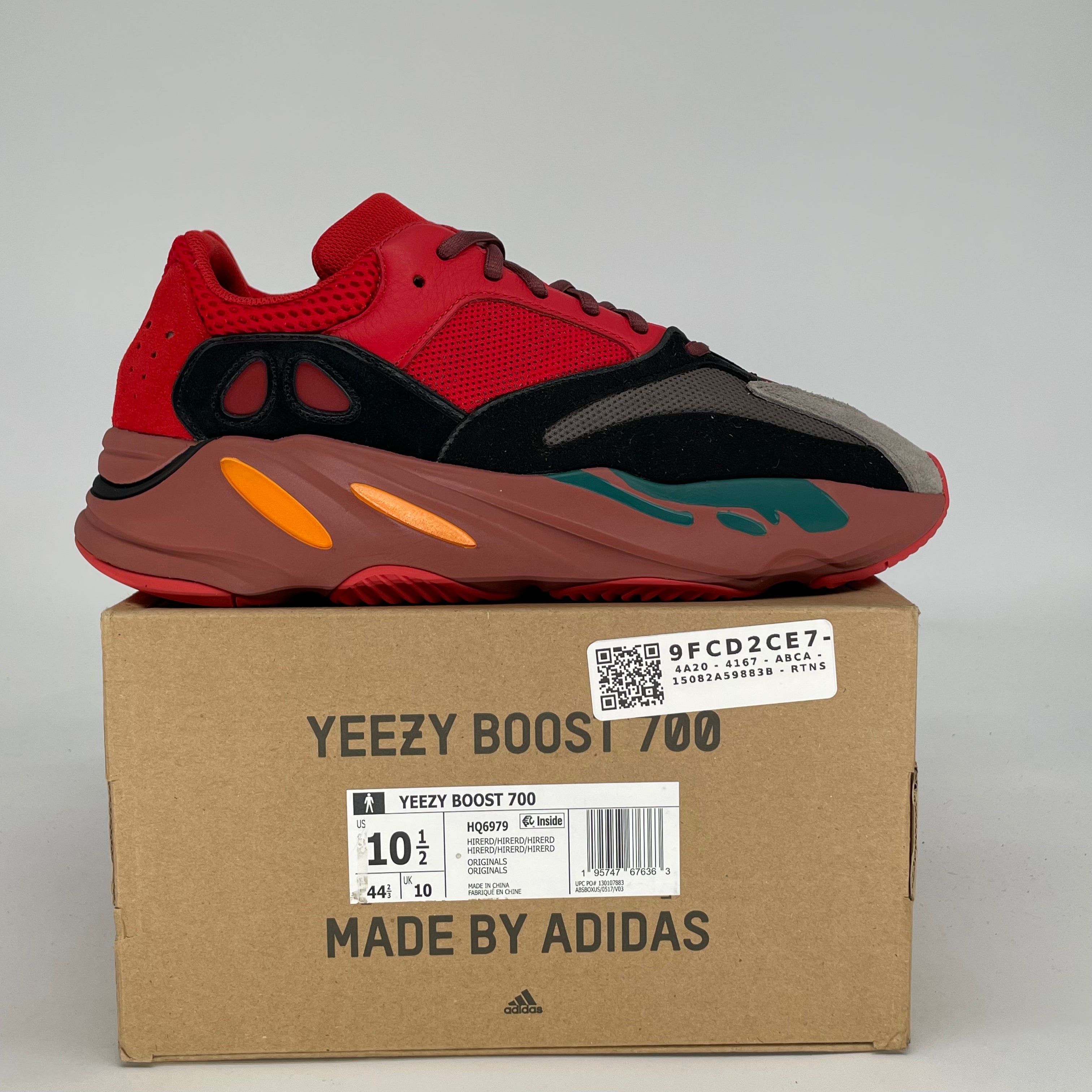 ADIDAS YEEZY 700 HI-RES RED HQ6979 SIZE 10.5/12W