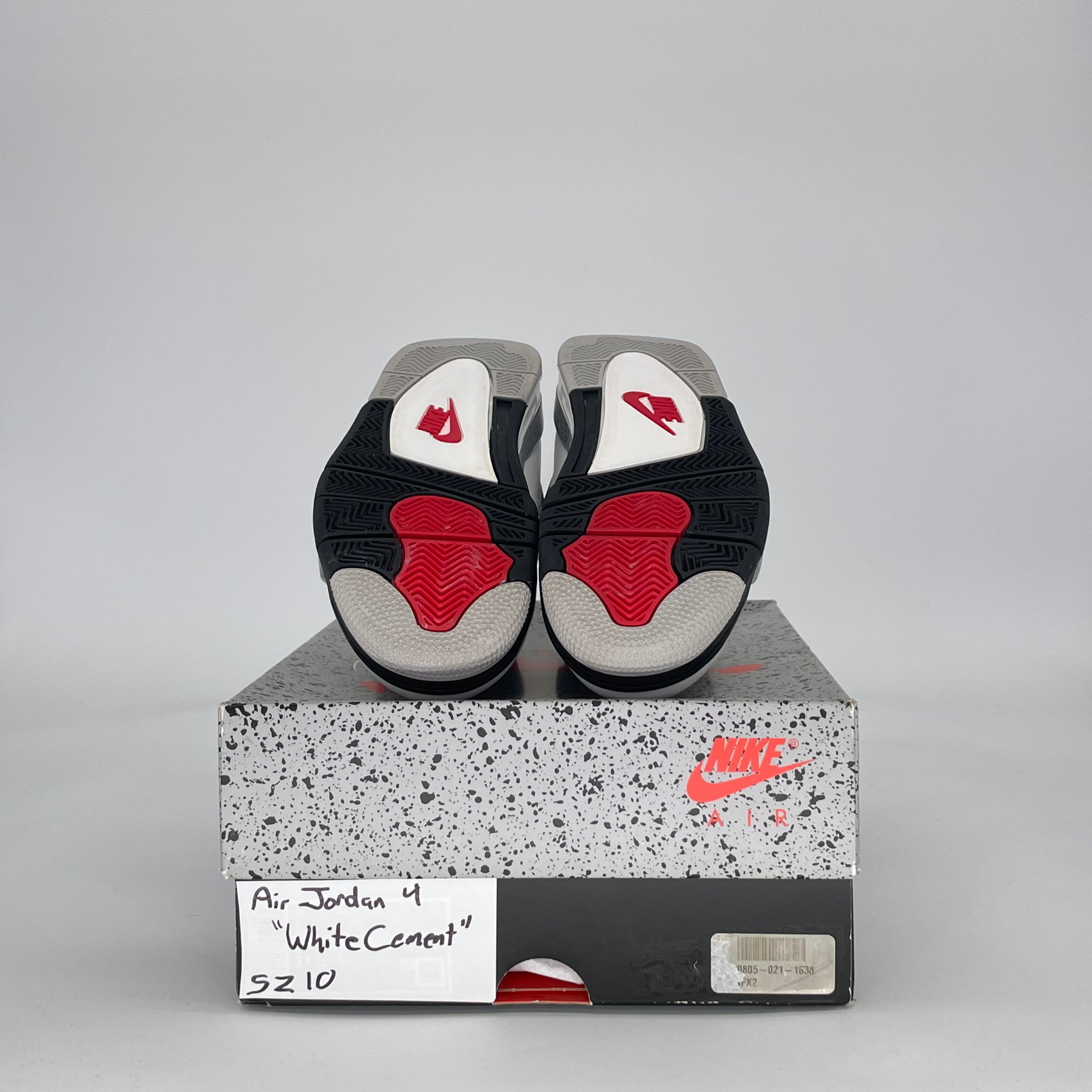 AIR JORDAN 4 WHITE CEMENT FV5029-100 SIZE 10/11.5W