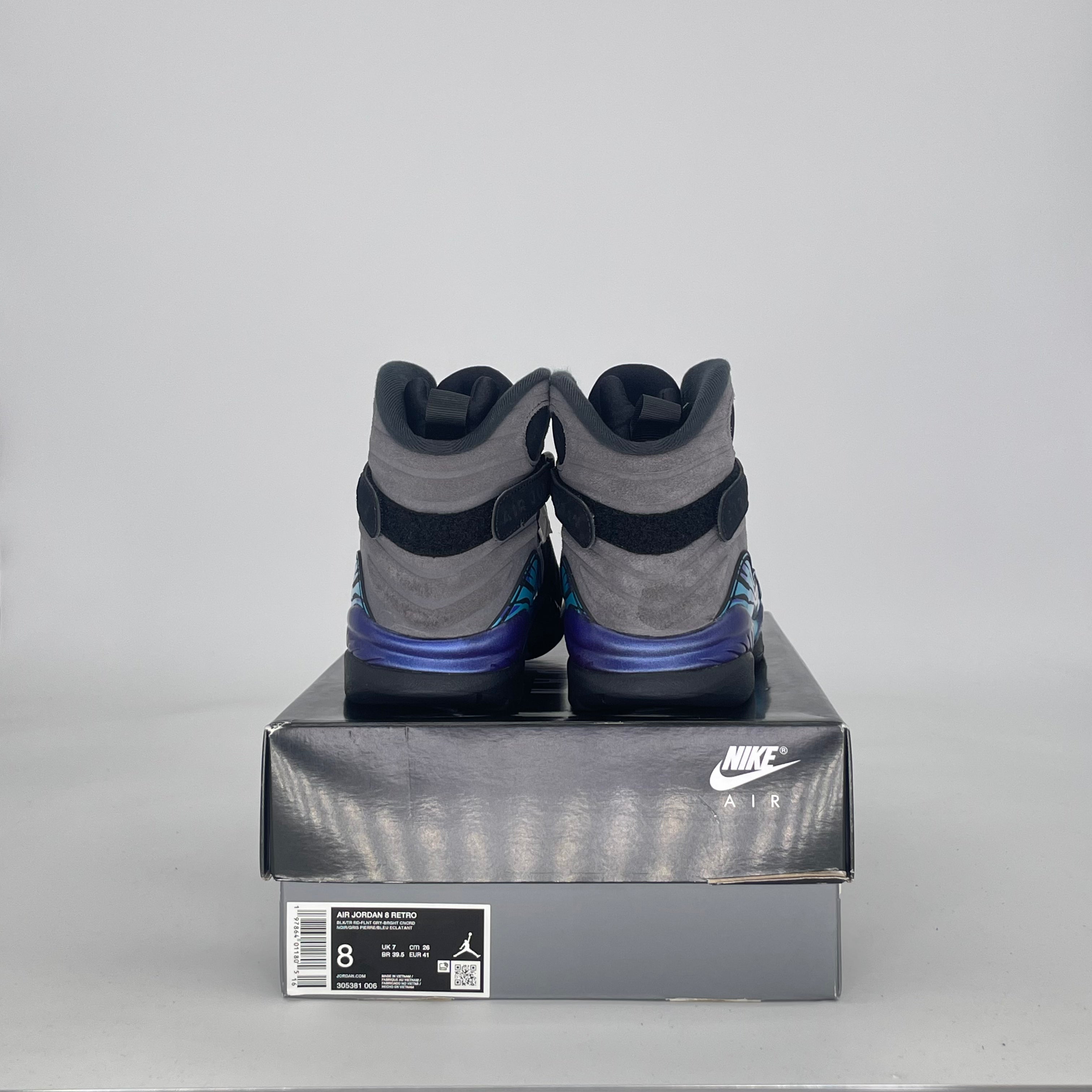 AIR JORDAN 8 AQUA 305381-006 SIZE 8/9.5W