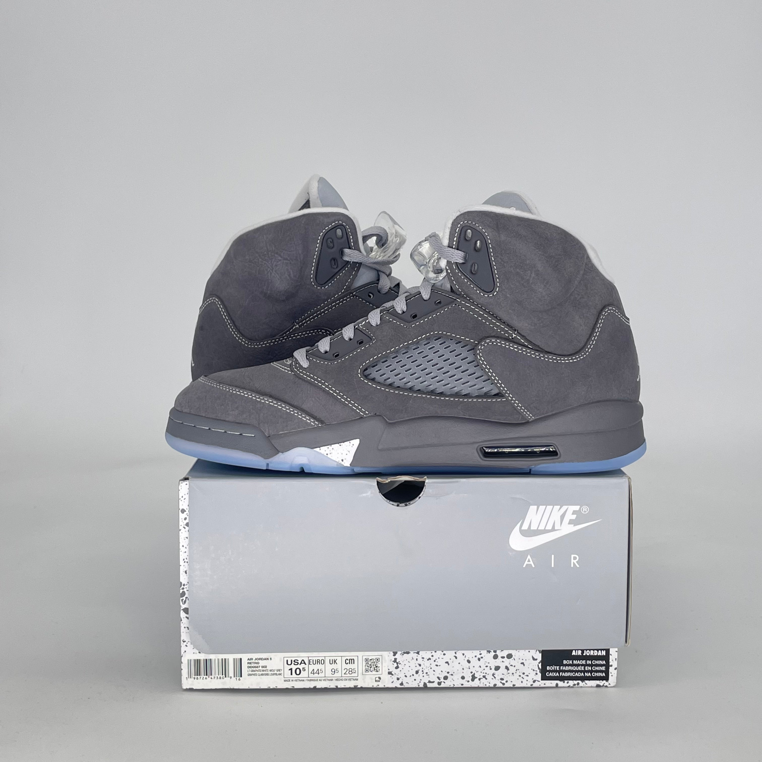 AIR JORDAN 5 WOLF GREY DD0587-002 SIZE 10.5/12W