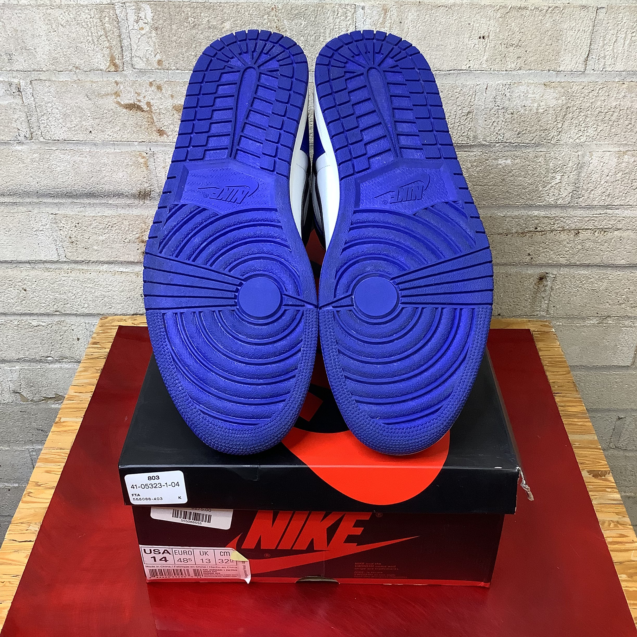 AIR JORDAN 1 GAME ROYAL 555088-403SIZE 14/15.5W
