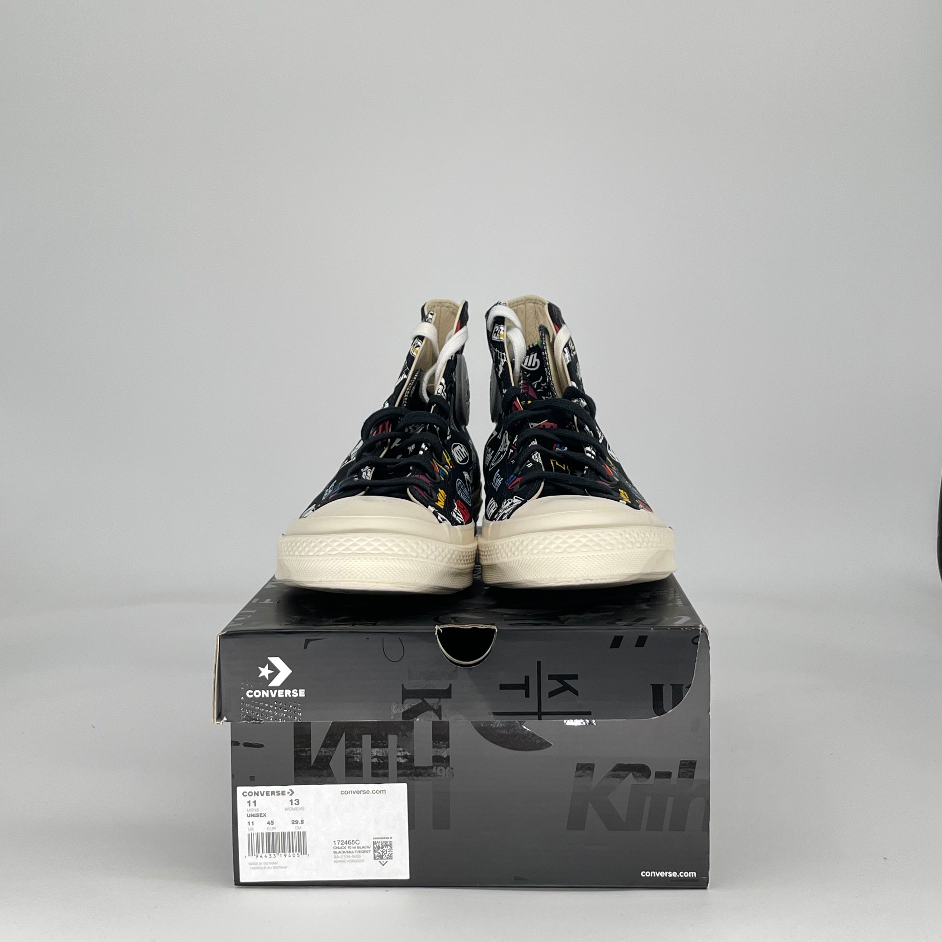 CONVERSE CHUCK TAYLOR ALL STAR 70 HI KITH 10 YEAR ANNIVERSARY BLACK 172465C SIZE 11/12.5W