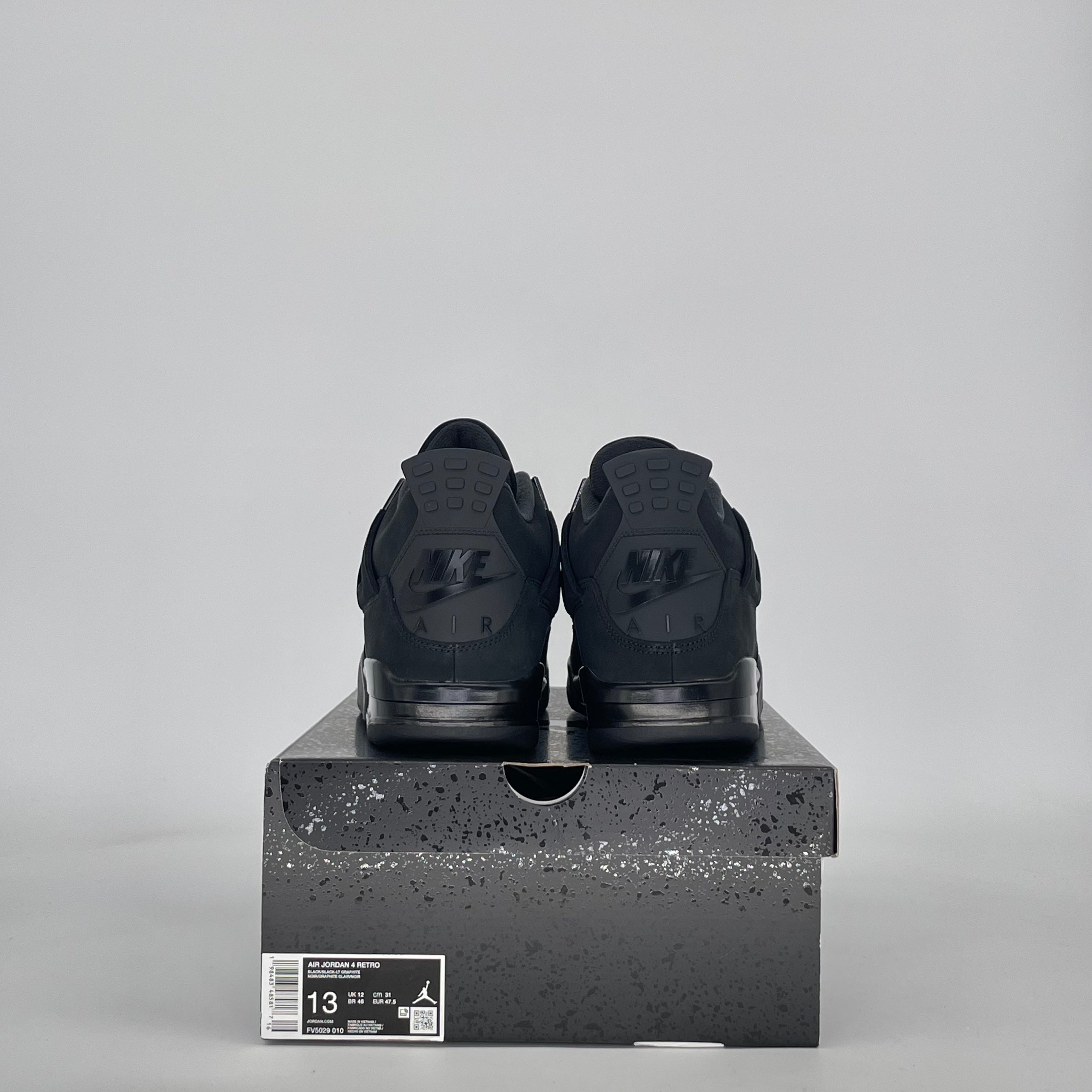AIR JORDAN 4 BLACK CAT FV5029-010 SIZE 13/14.5W