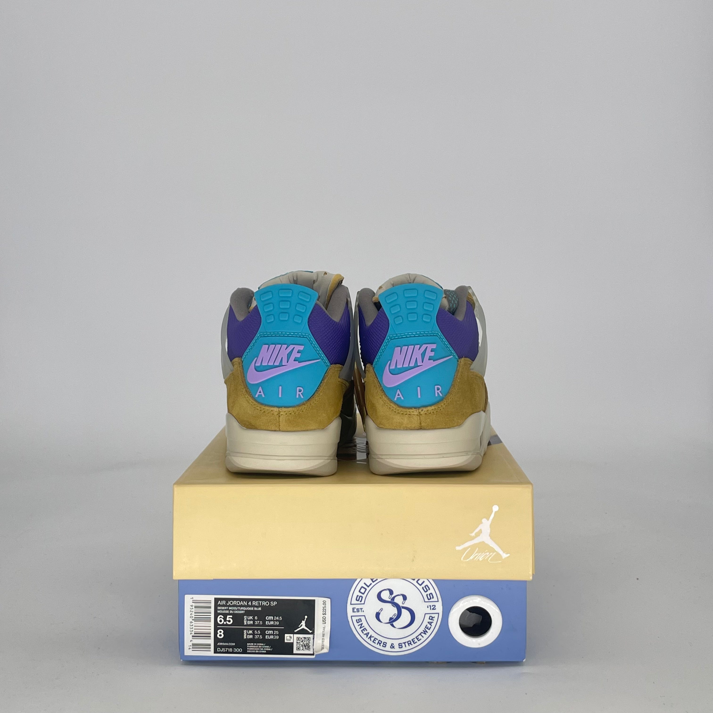 AIR JORDAN 4 30TH ANNIVERSARY UNION DESERT MOSS DJ5718-300 SIZE 6.5/8W GS