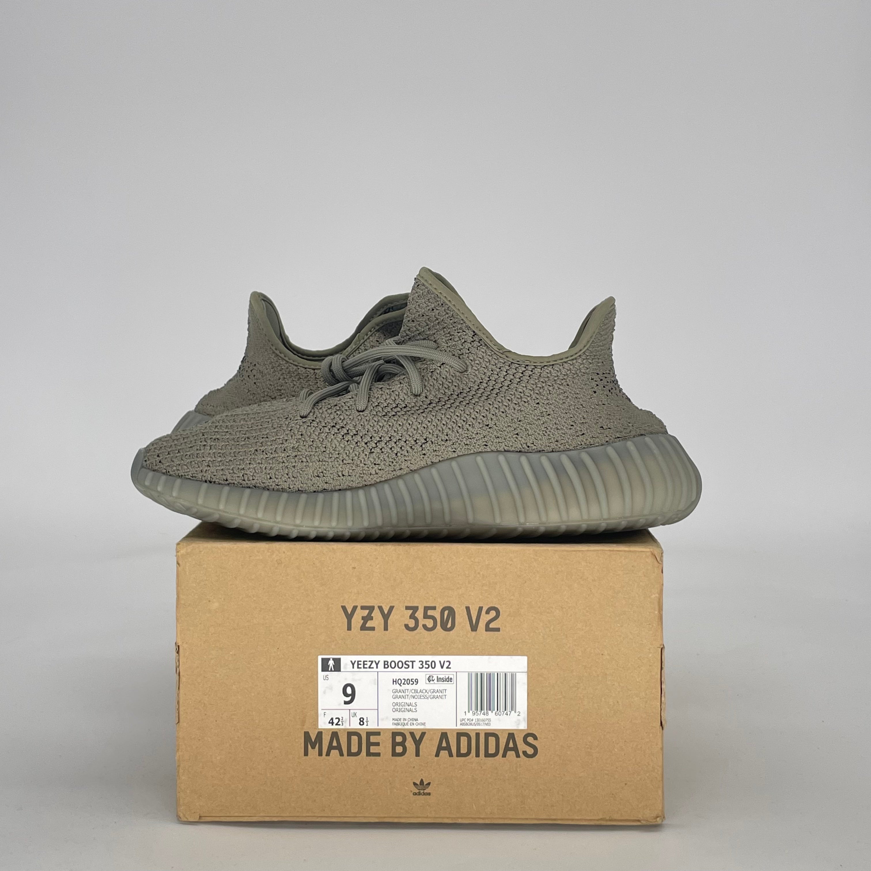 ADIDAS YEEZY BOOST 350 V2 GRANITE HQ2059 SIZE 9/10.5W