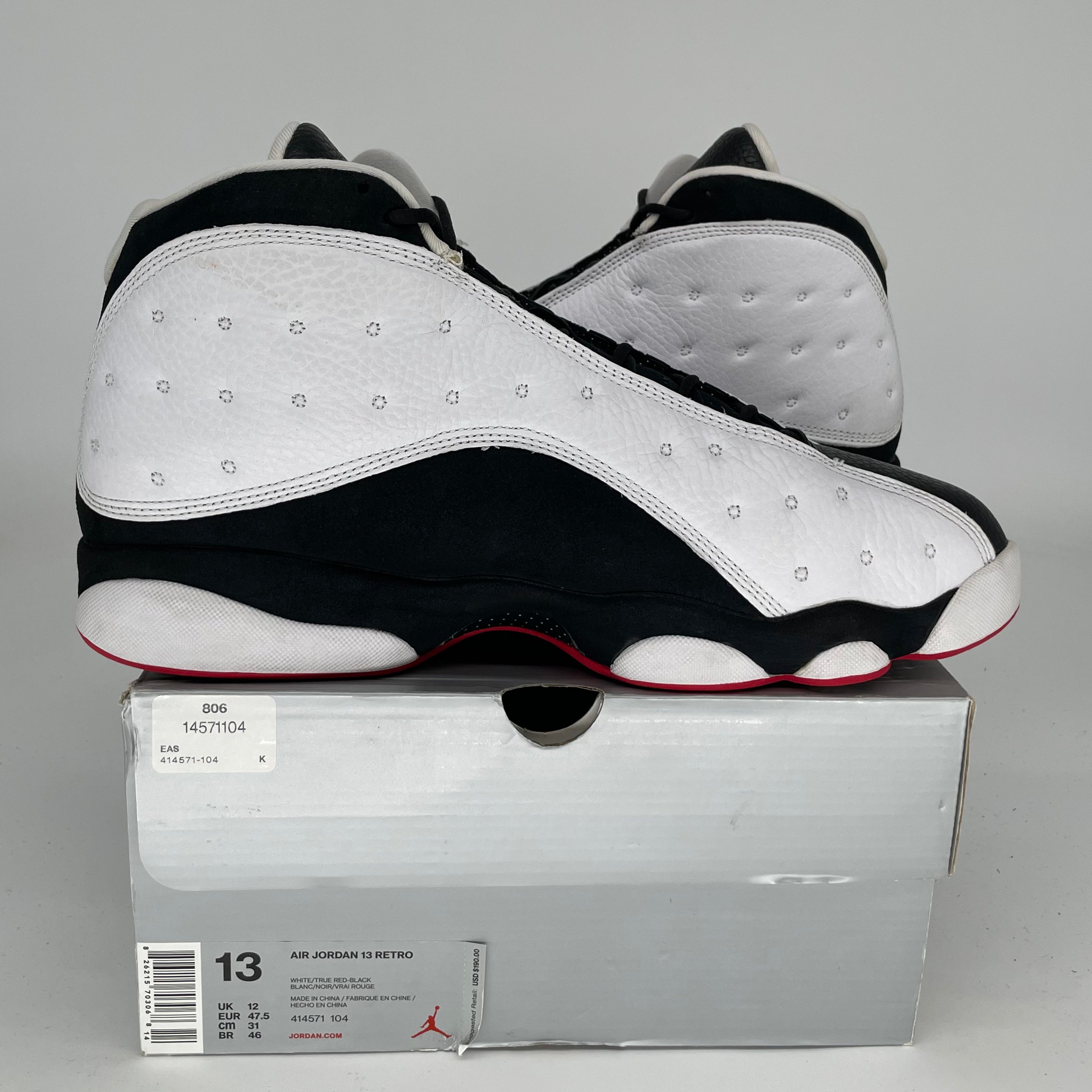 AIR JORDAN 13 HE GOT GAME SIZE 13 414571-104