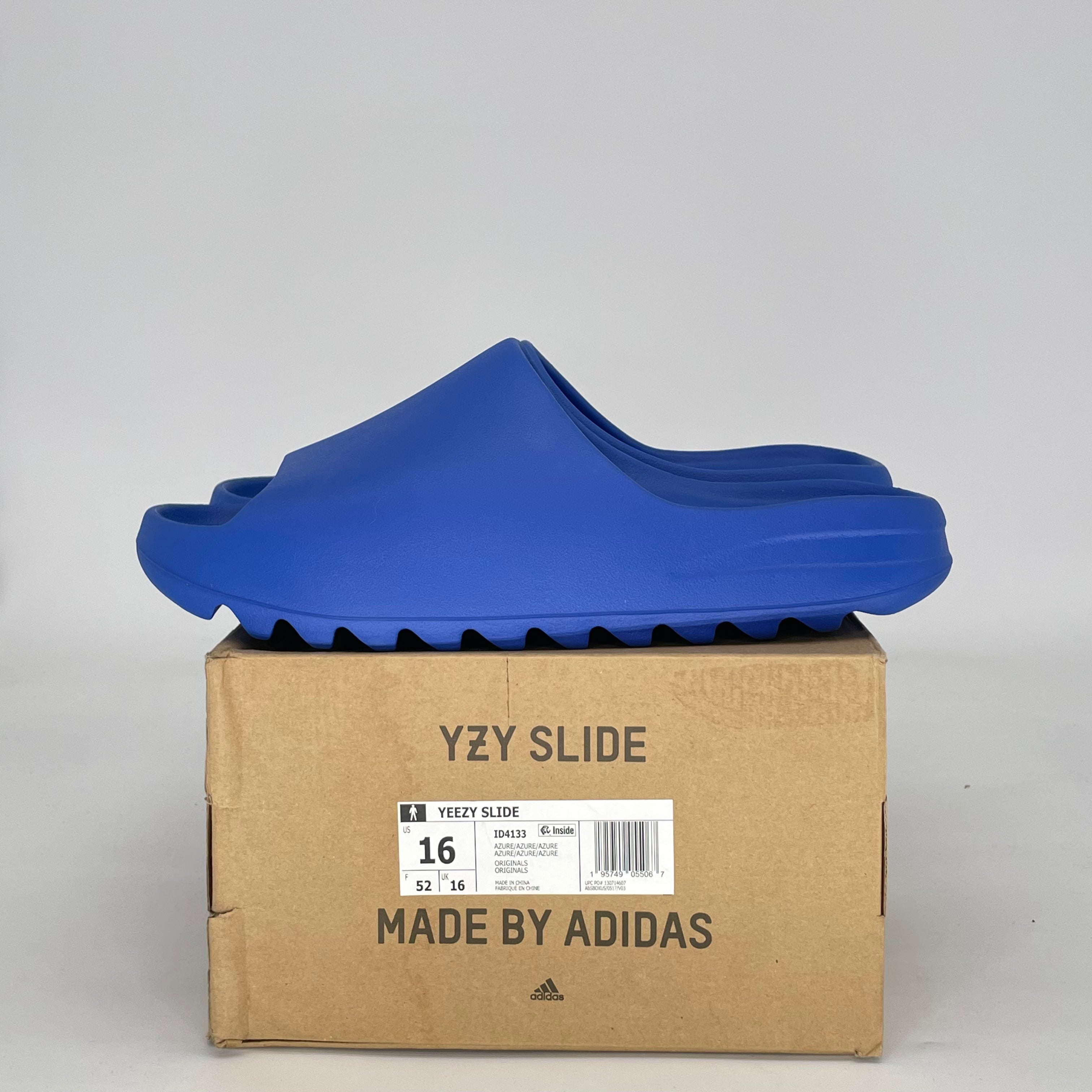 ADIDAS YEEZY SLIDE AZURE ID4133 SIZE 16/17.5W