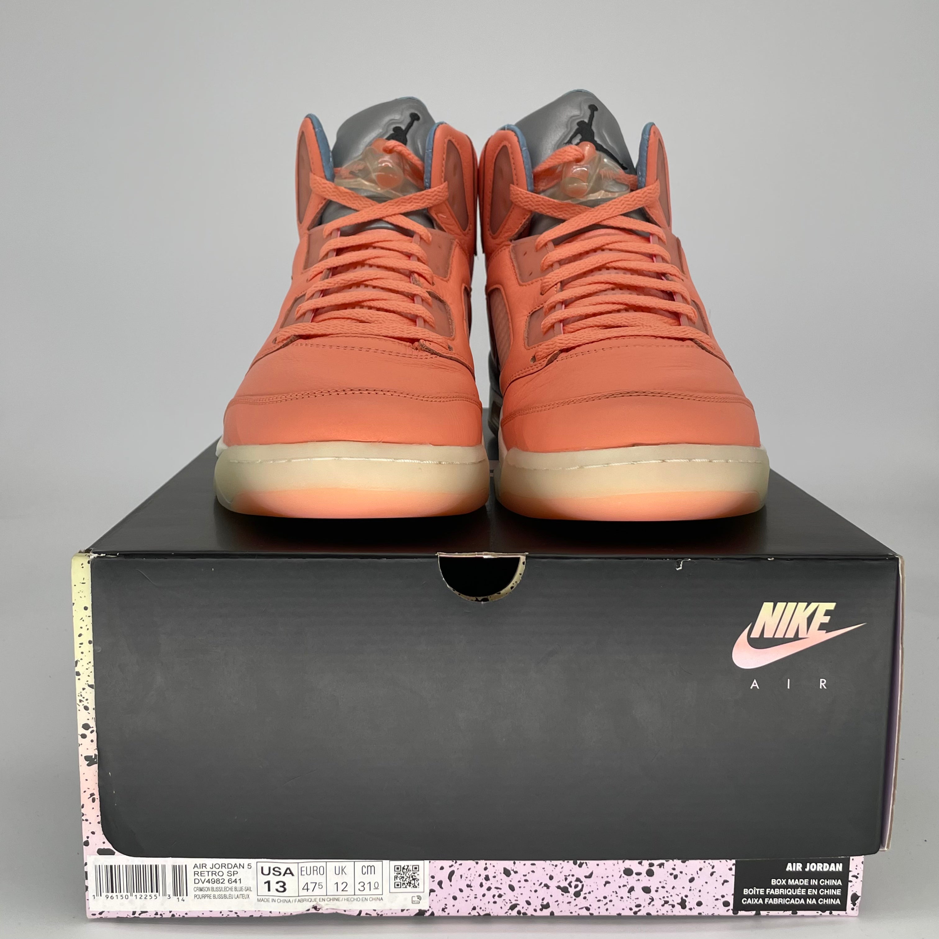 AIR JORDAN 5 DJ KHALED WE THE BEST CRIMSON BLISS DV4982-641 SIZE 13/14.5W