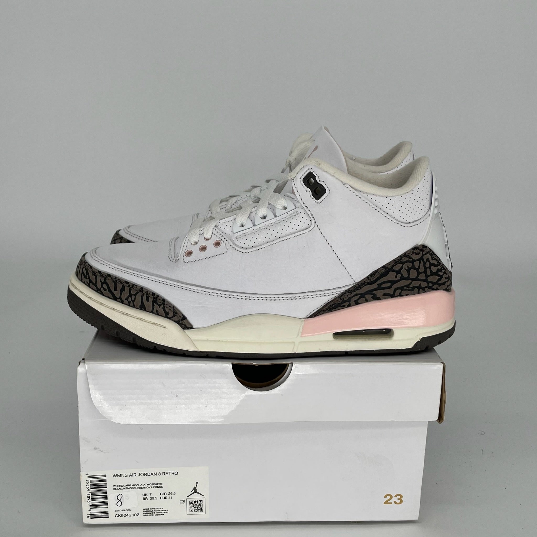 AIR JORDAN 3 NEAPOLITAN W SIZE 8 CK9246-102